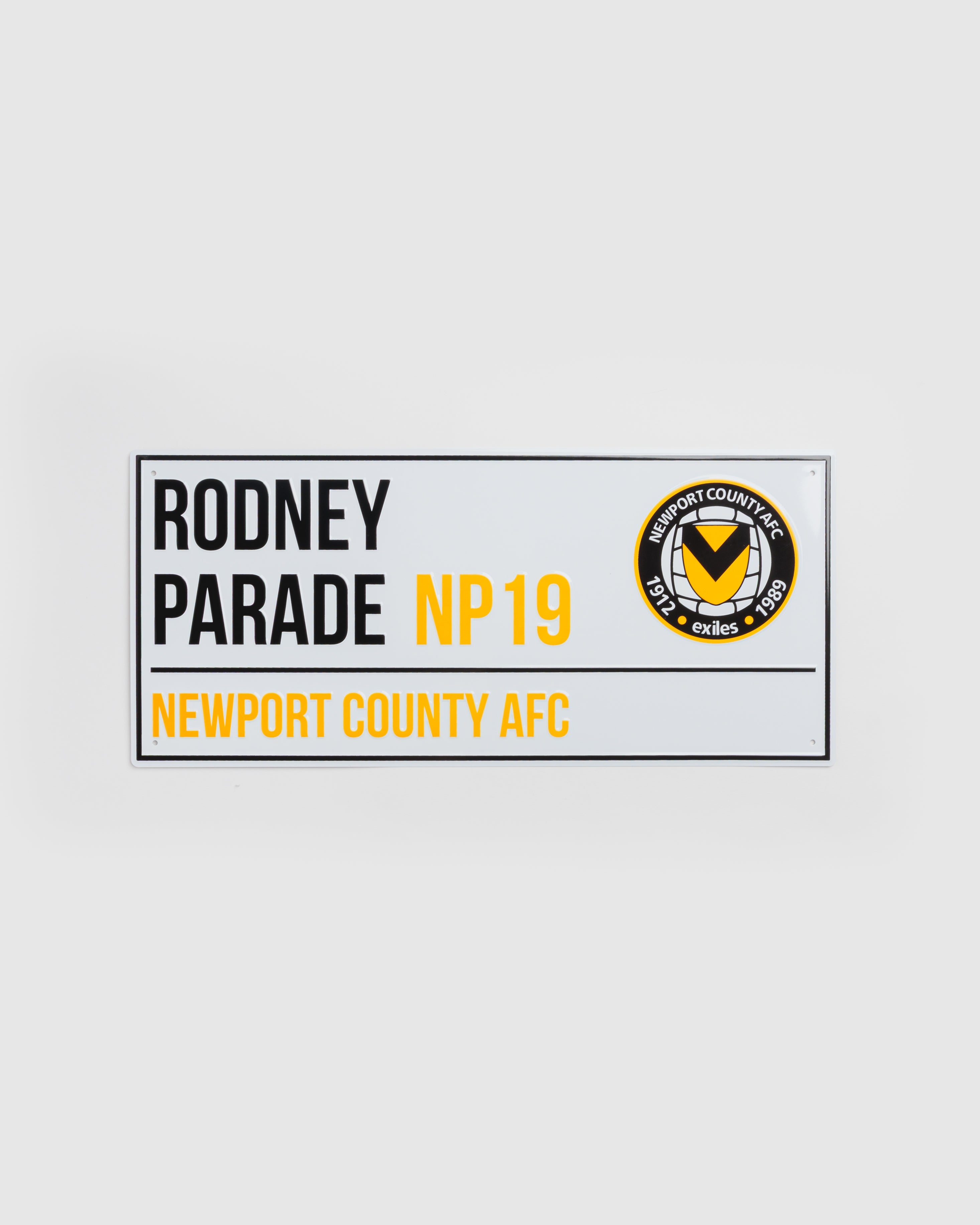 Newport County AFC Stadium Street Sign