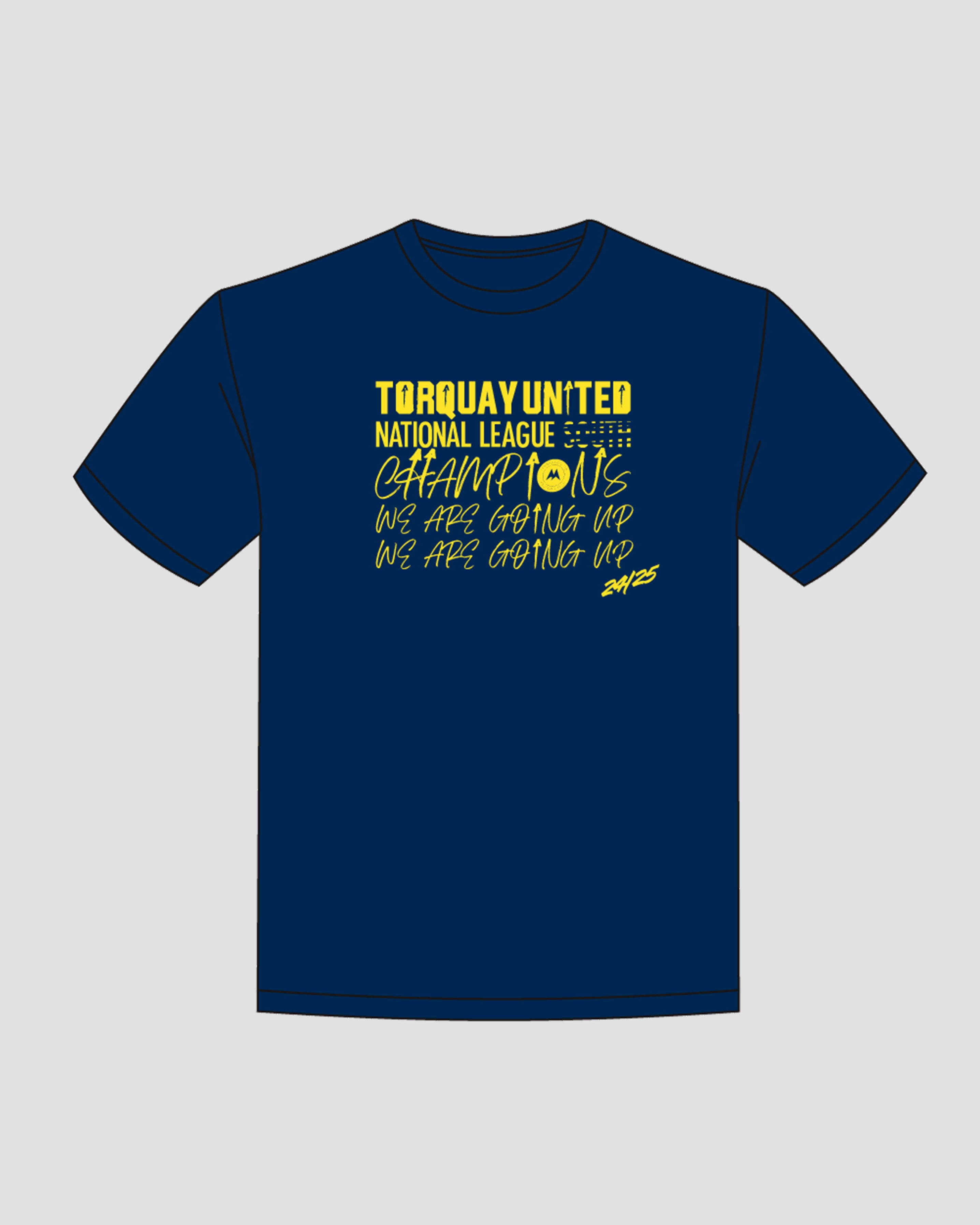 Torquay United FC Champions Tee Navy Youth