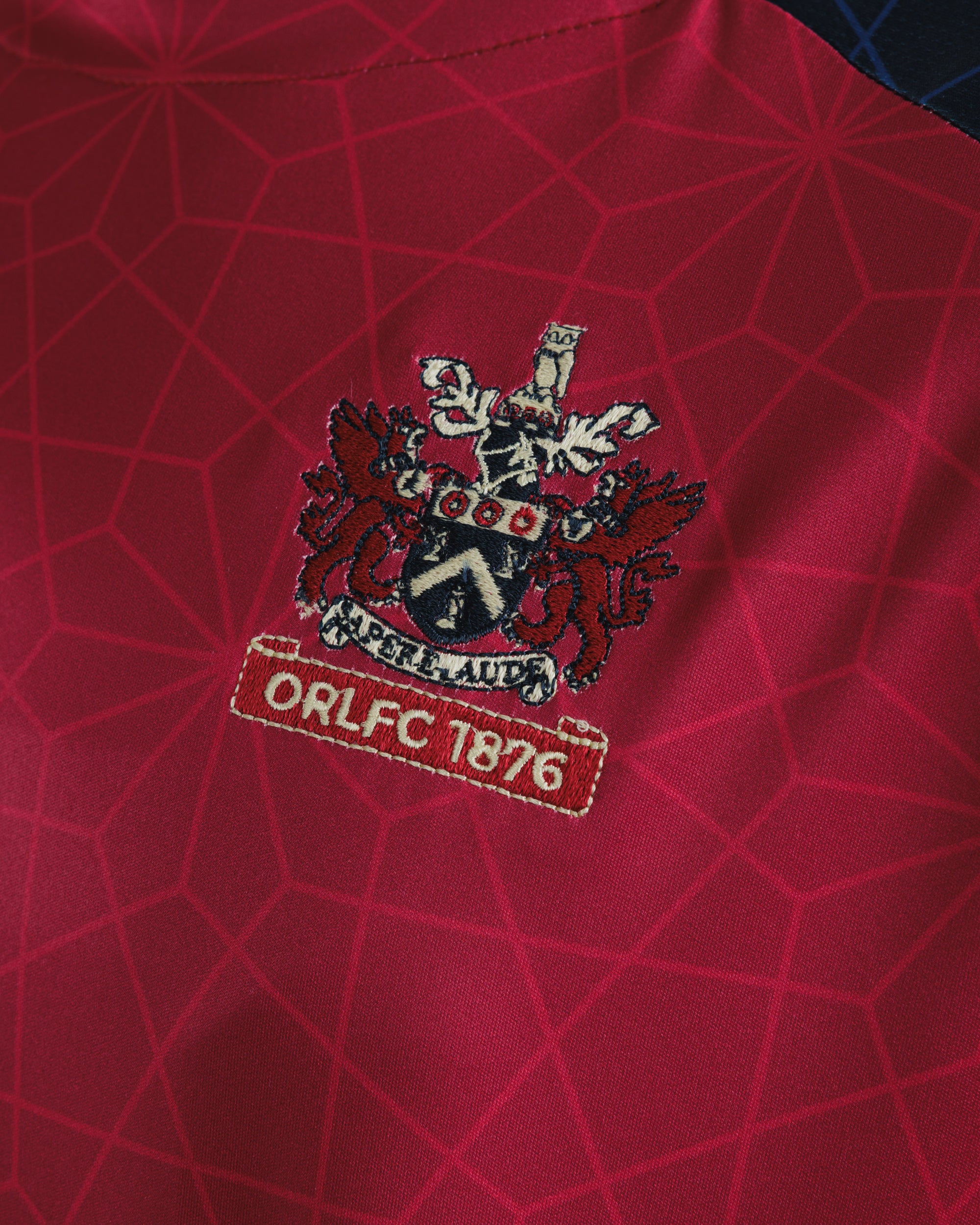 Oldham RLFC 2026 Vertex Training Tee Deep Red/Navy/White