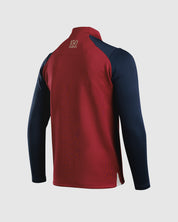 Oldham RLFC 2026 Vertex Half Zip Deep Red/Navy/White