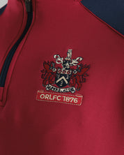 Oldham RLFC 2026 Vertex Half Zip Deep Red/Navy/White