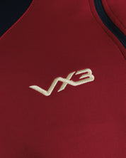 Oldham RLFC 2026 Vertex Half Zip Deep Red/Navy/White