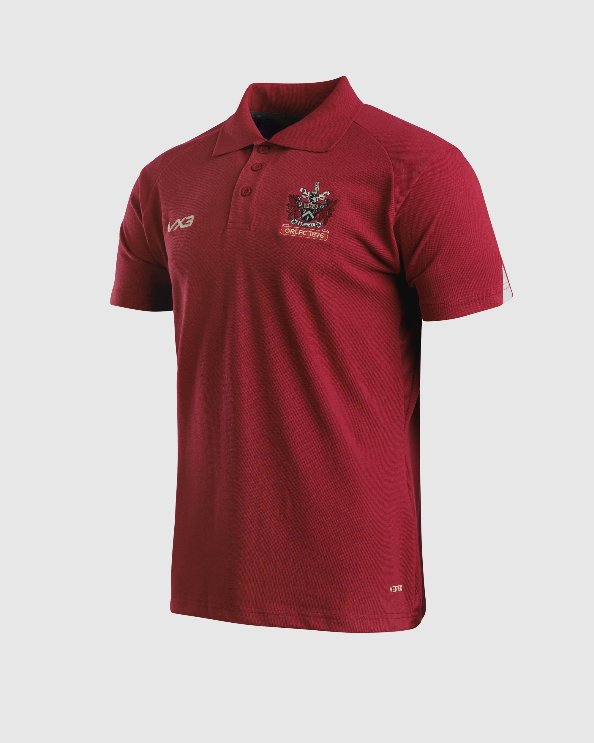 Oldham RLFC 2026 Vertex Polo Shirt Deep Red
