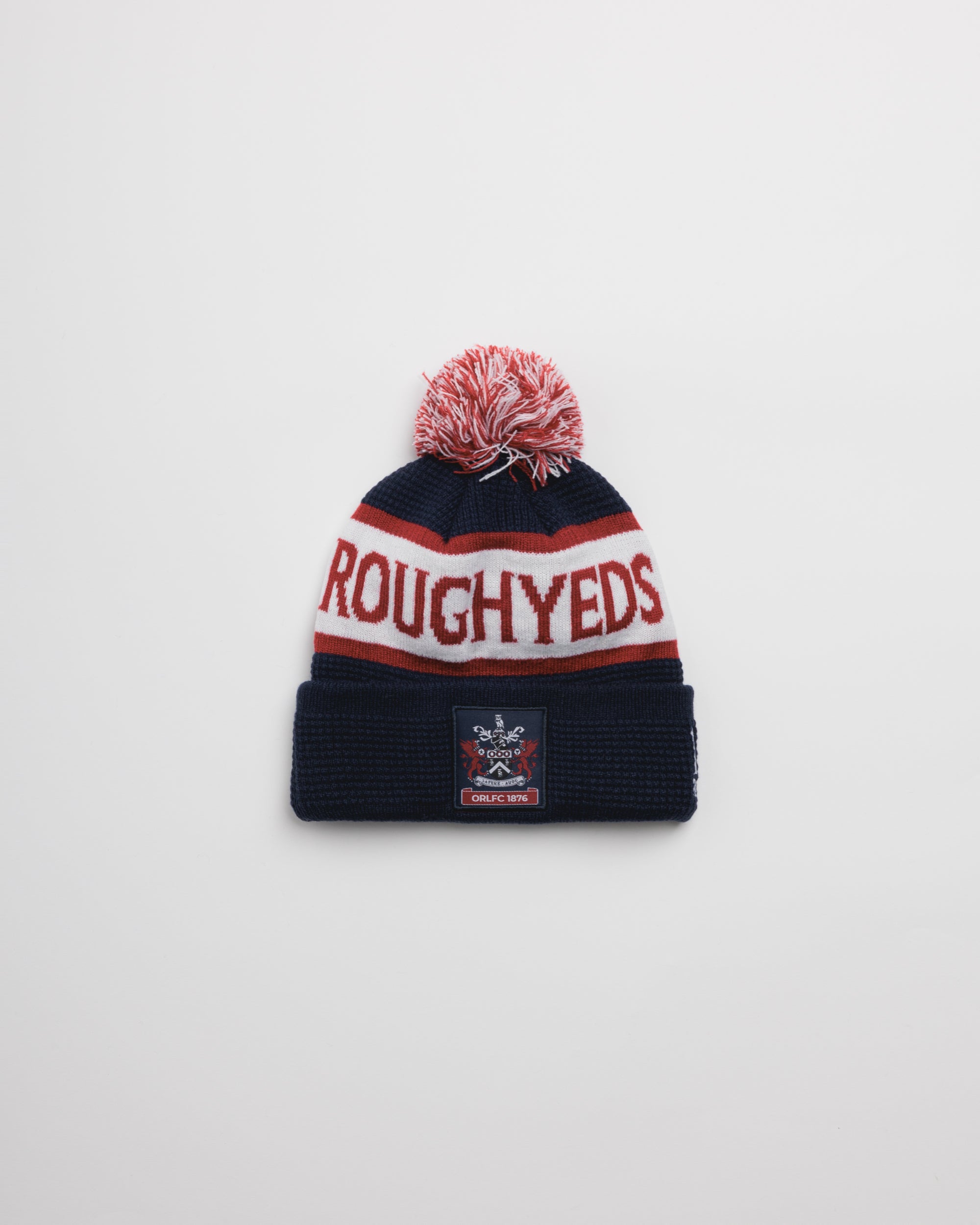 Oldham RLFC 2026 Bobble Hat Navy/Red/Antique White