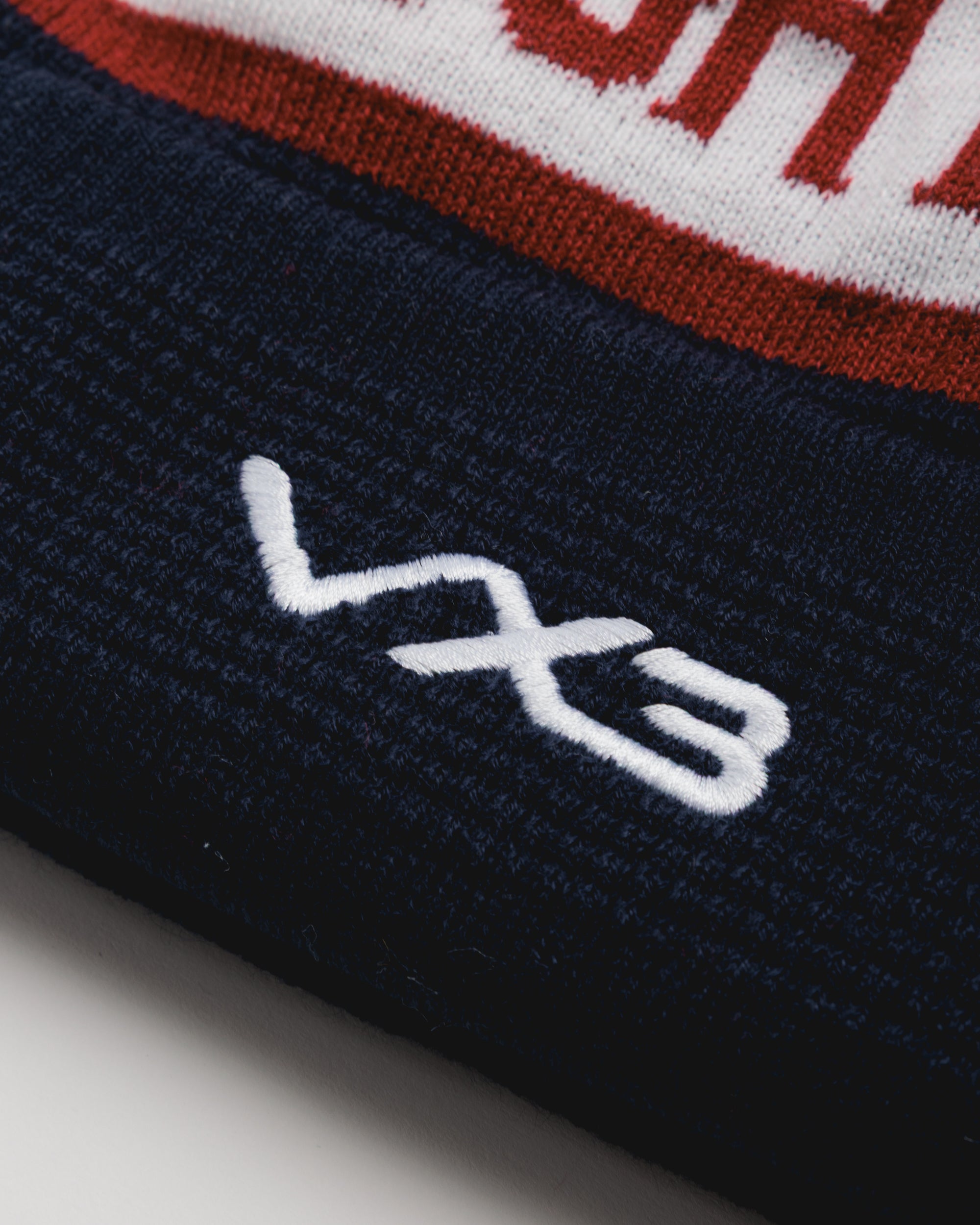 Oldham RLFC 2026 Bobble Hat Navy/Red/Antique White