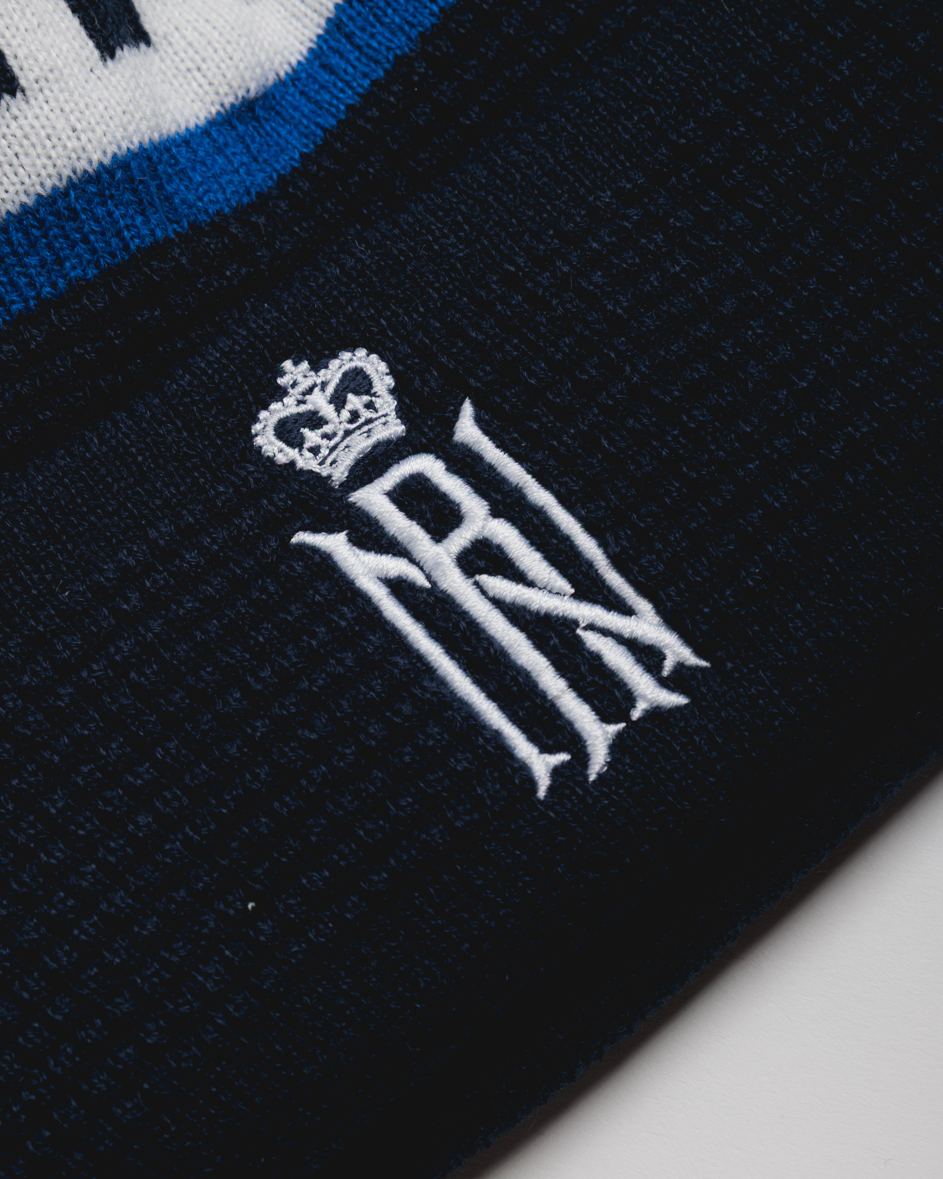 Royal Navy Rugby Union 26-27 Waffle Bobble Hat