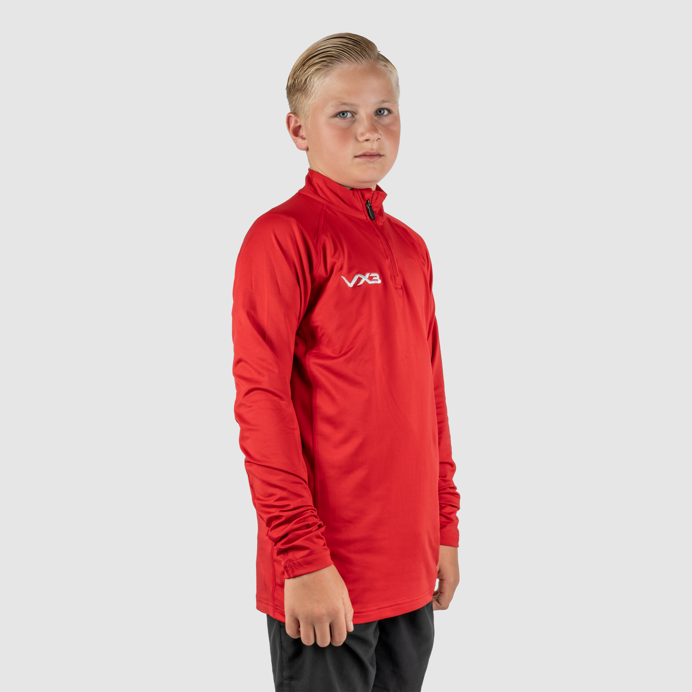 Primus Youth Quarter Zip Red