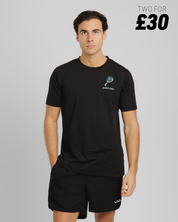 Padel Club Tee Black/Aruba