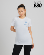 Padel Club Tee White/Denim Womens