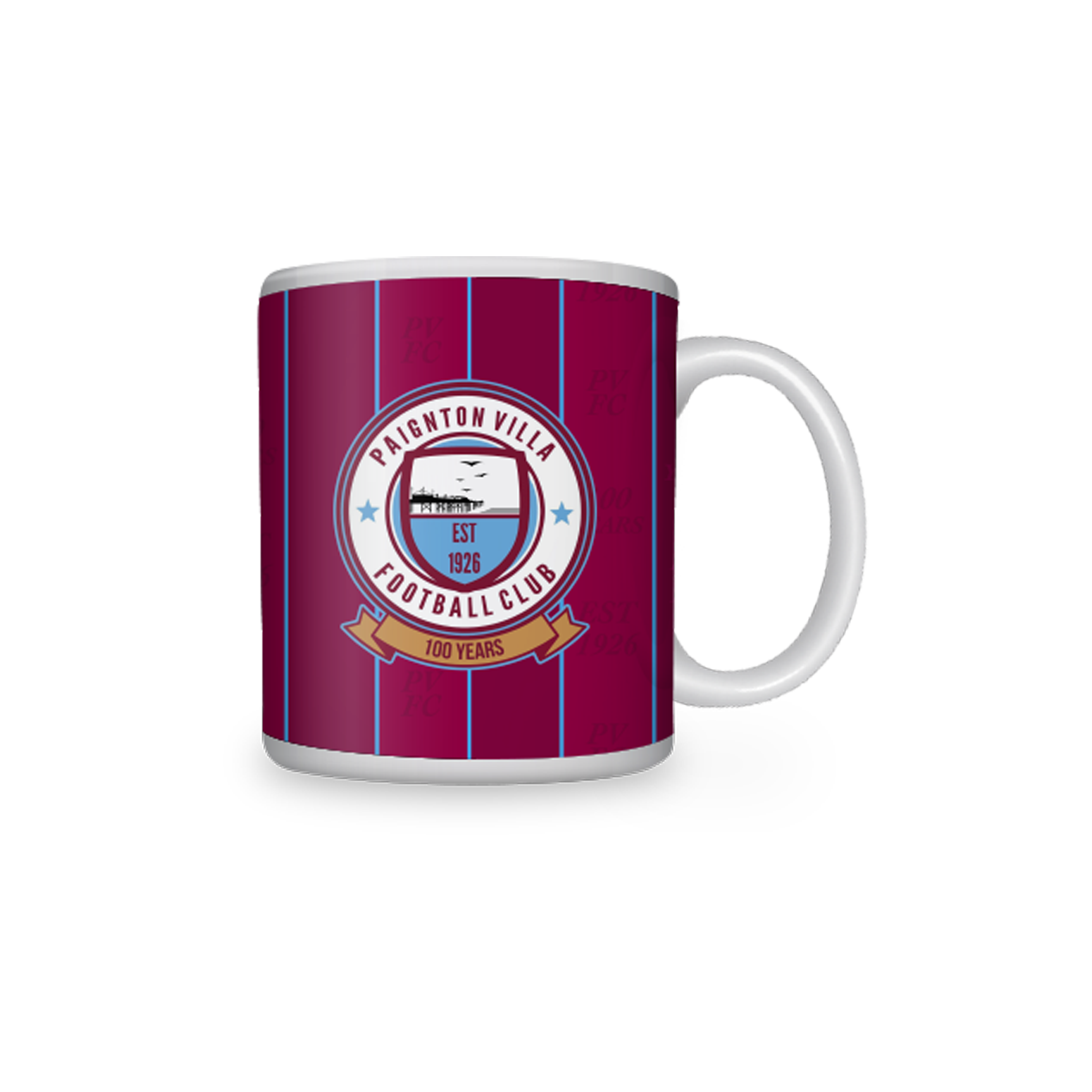 Paignton Villa FC Anniversary Bespoke Mug