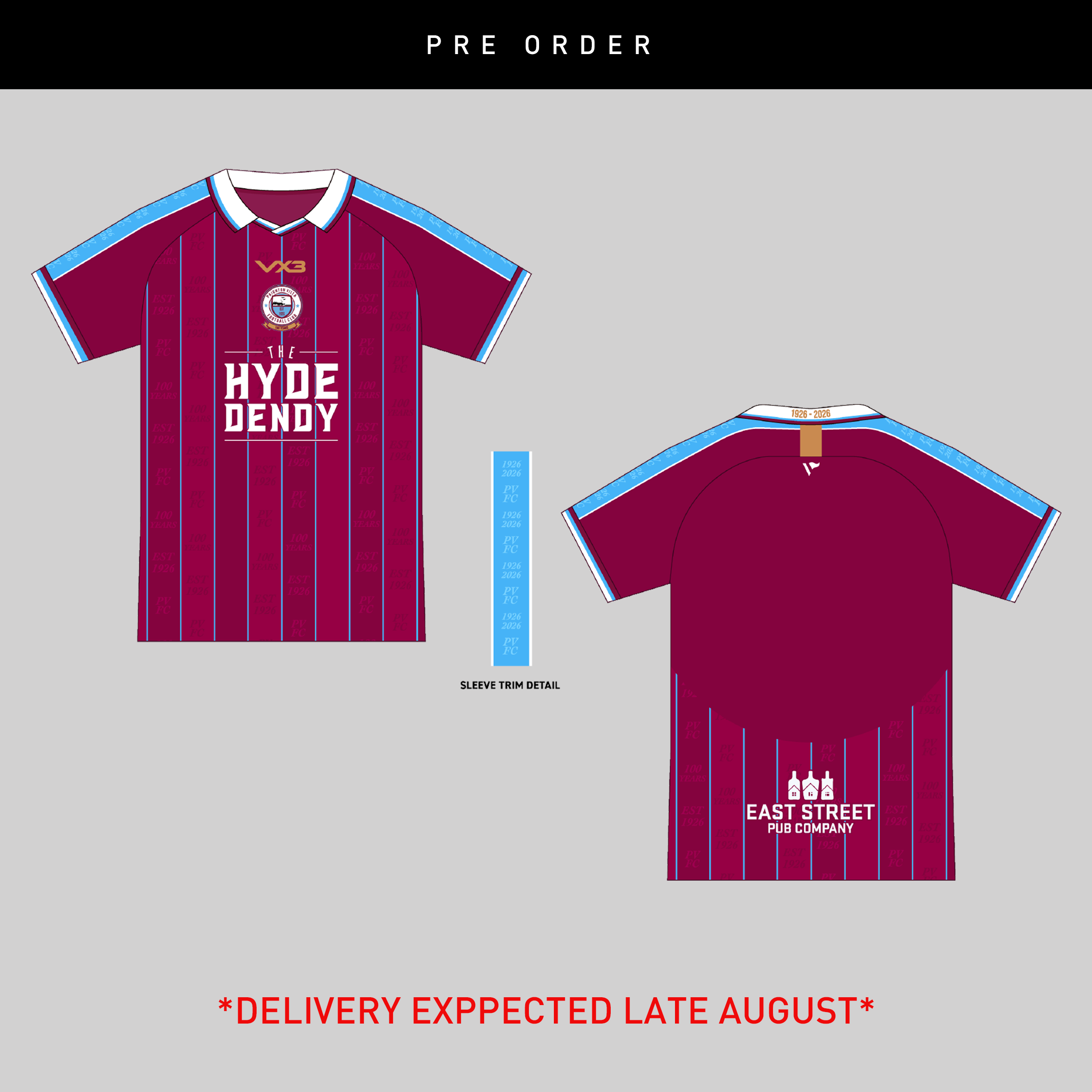Paignton Villa FC Anniversary Men's Replica Jersey