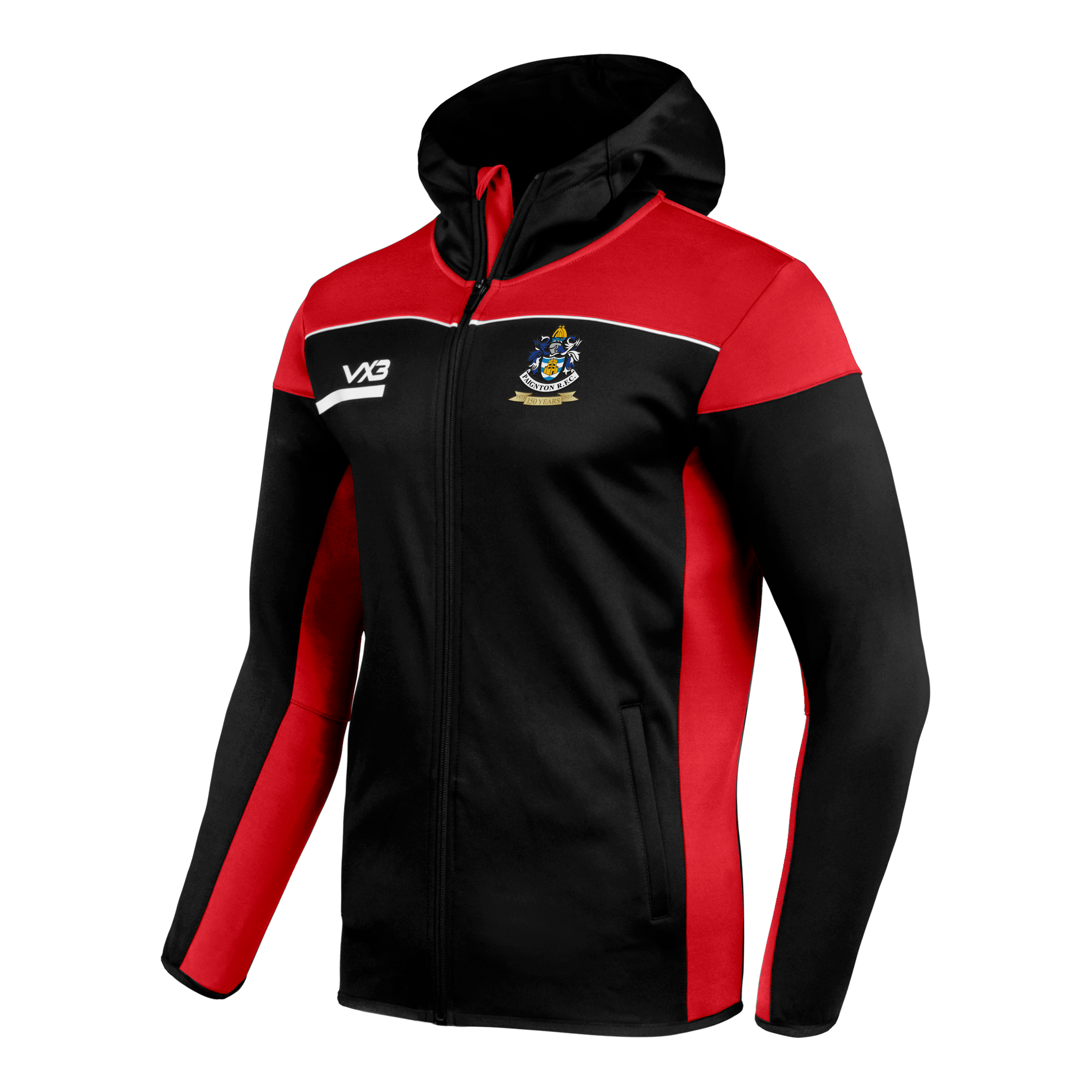 Paignton RFC  Opus Zoodie - Black Red