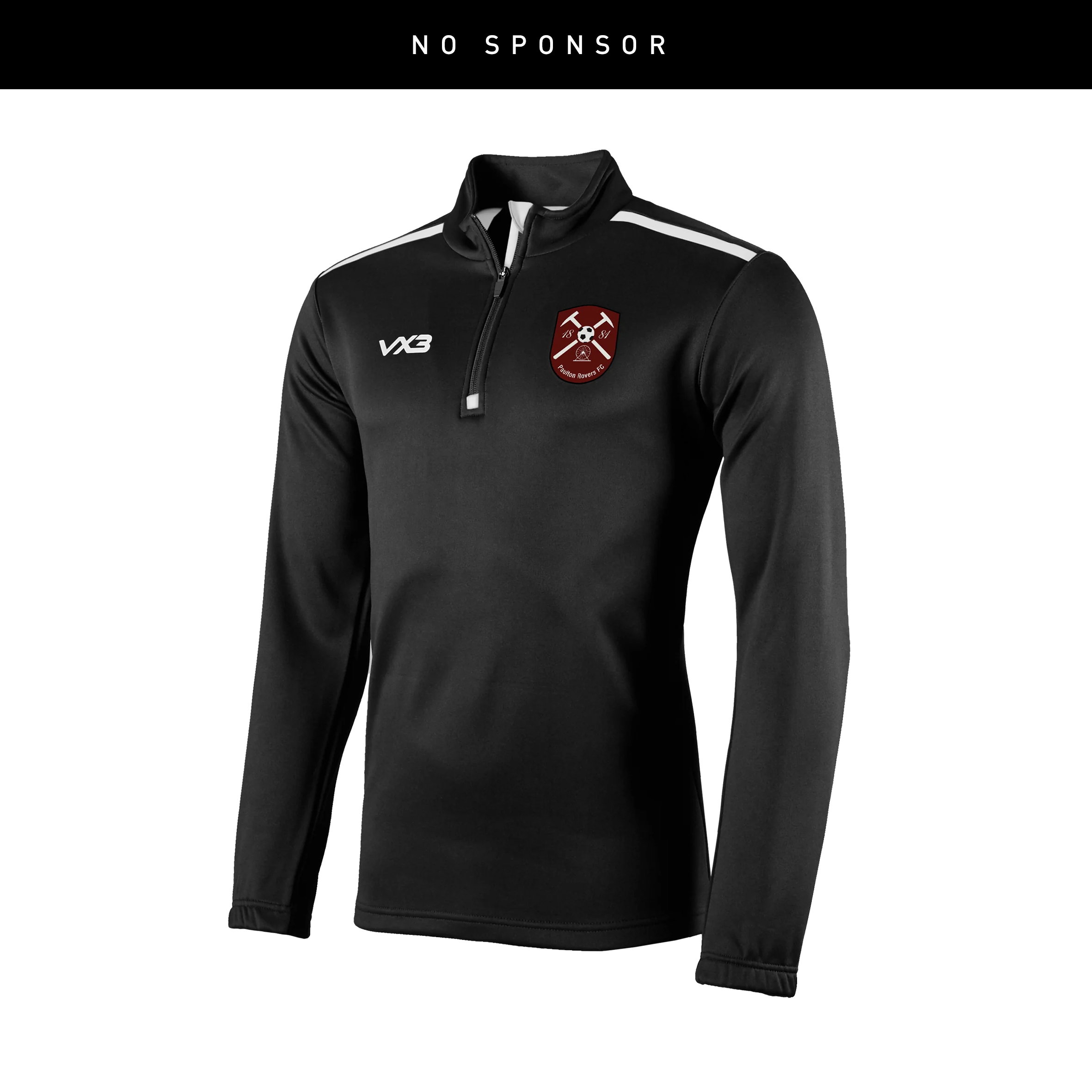 Paulton Rovers Ladies Fortis Youth Quarter Zip Sweat - No Sponsor