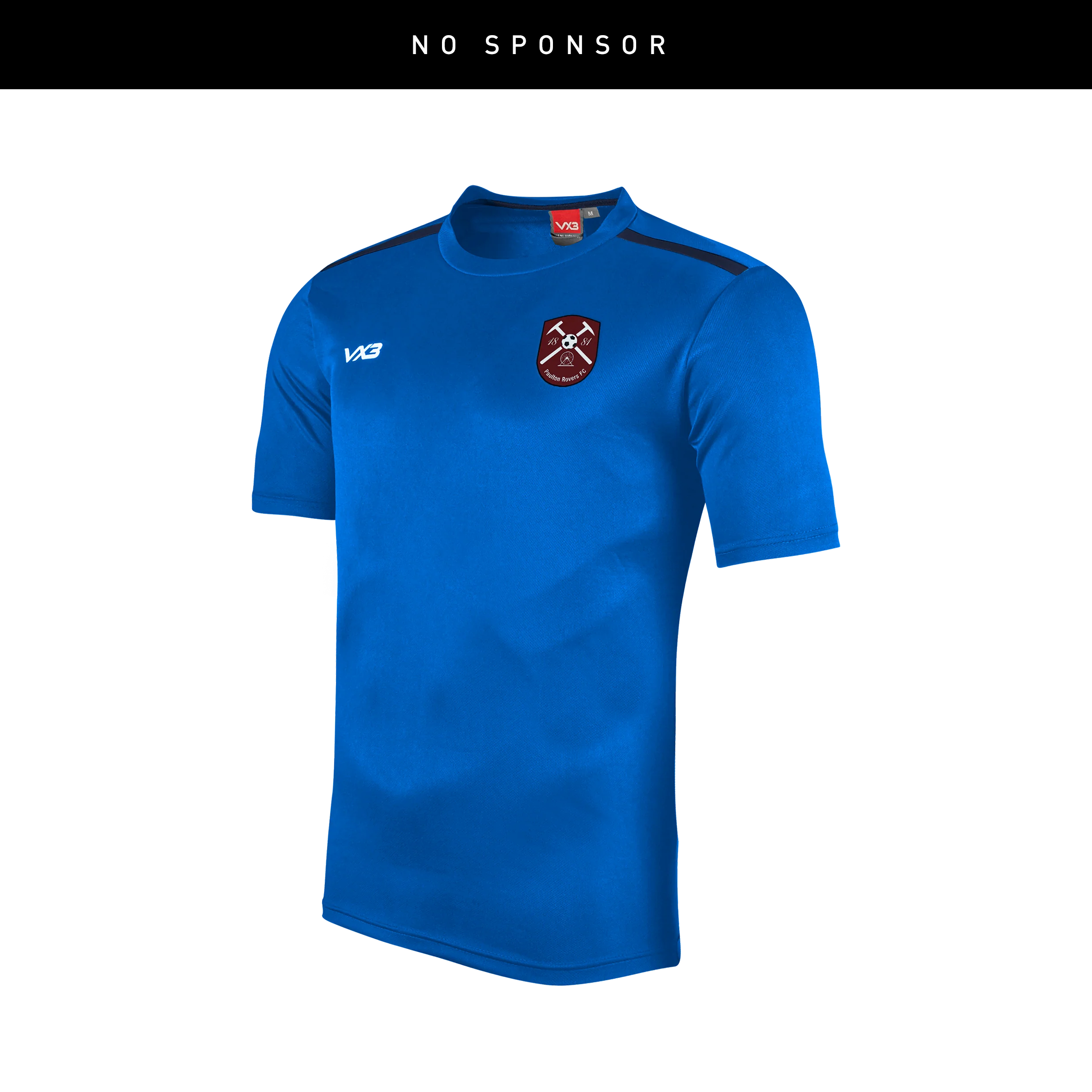 Paulton Rovers Ladies Fortis Tee - Royal - No Sponsor