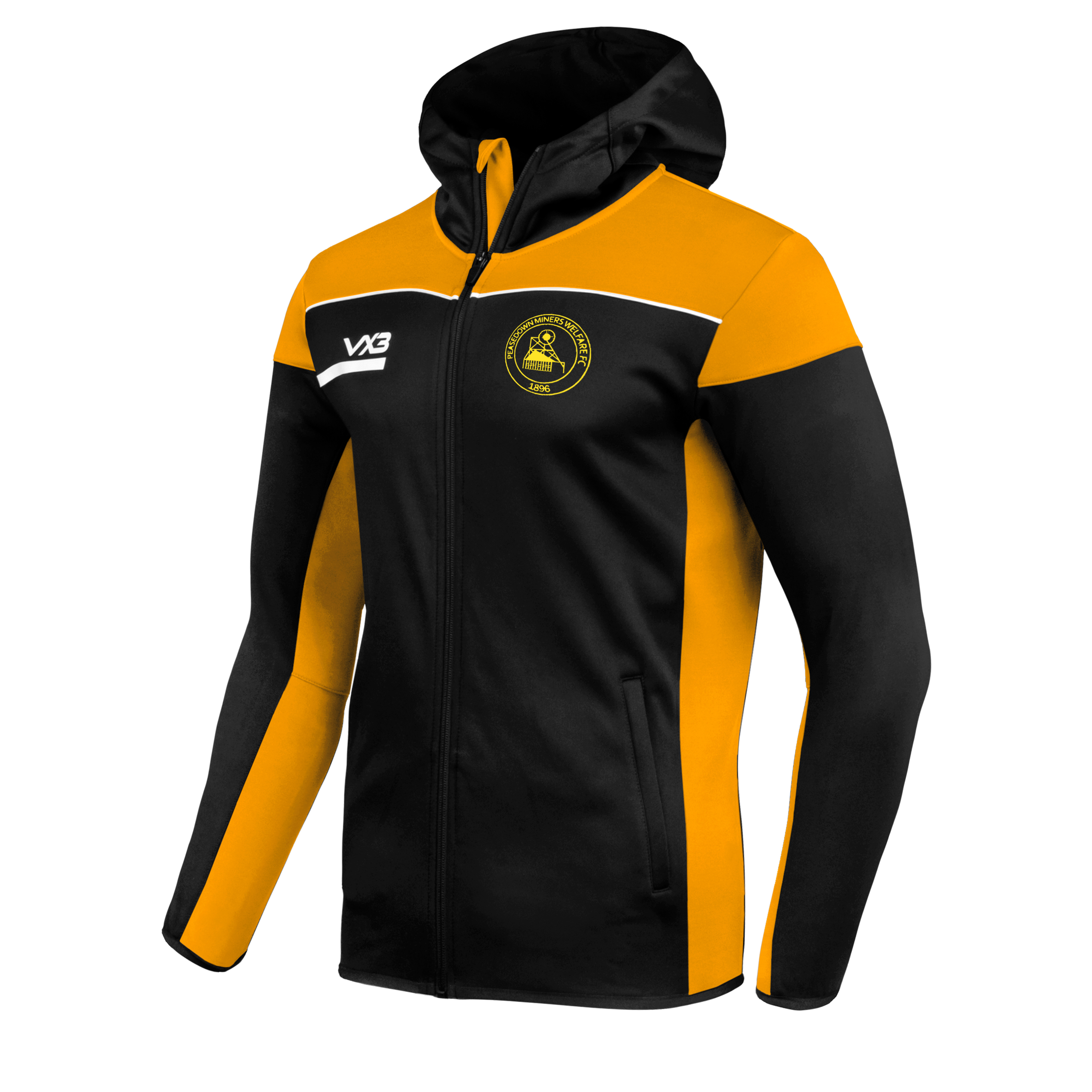 Peasedown Miners Welfare FC Opus Zoodie - Black Amber