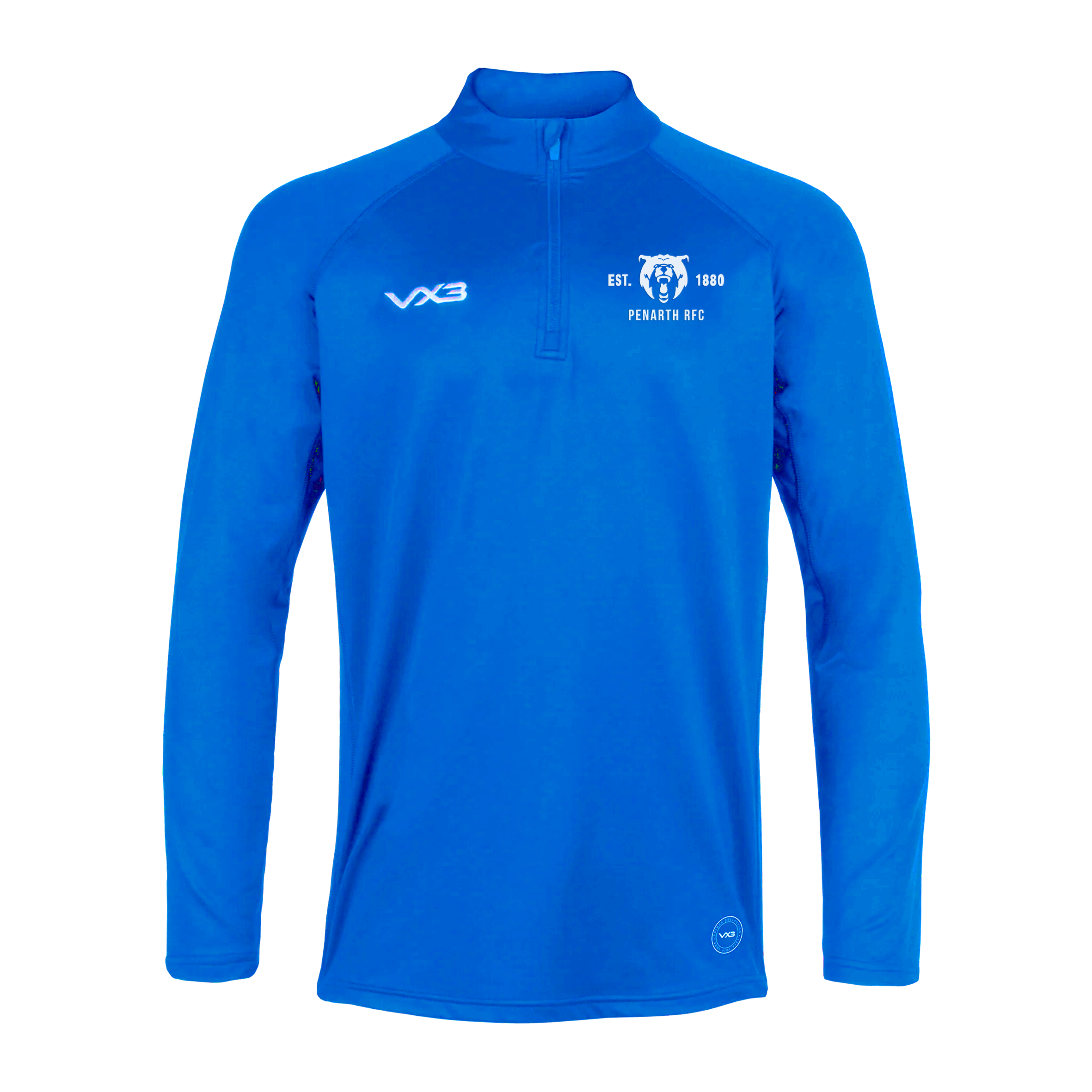 Penarth RFC Bears Royal Primus Youth Quarter Zip – VX3