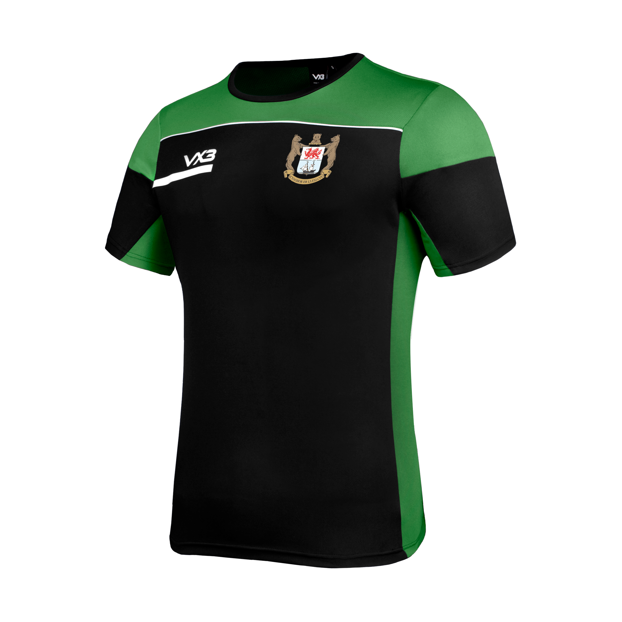 Penarth Cricket Club Opus Tee Youth - Black Emerald