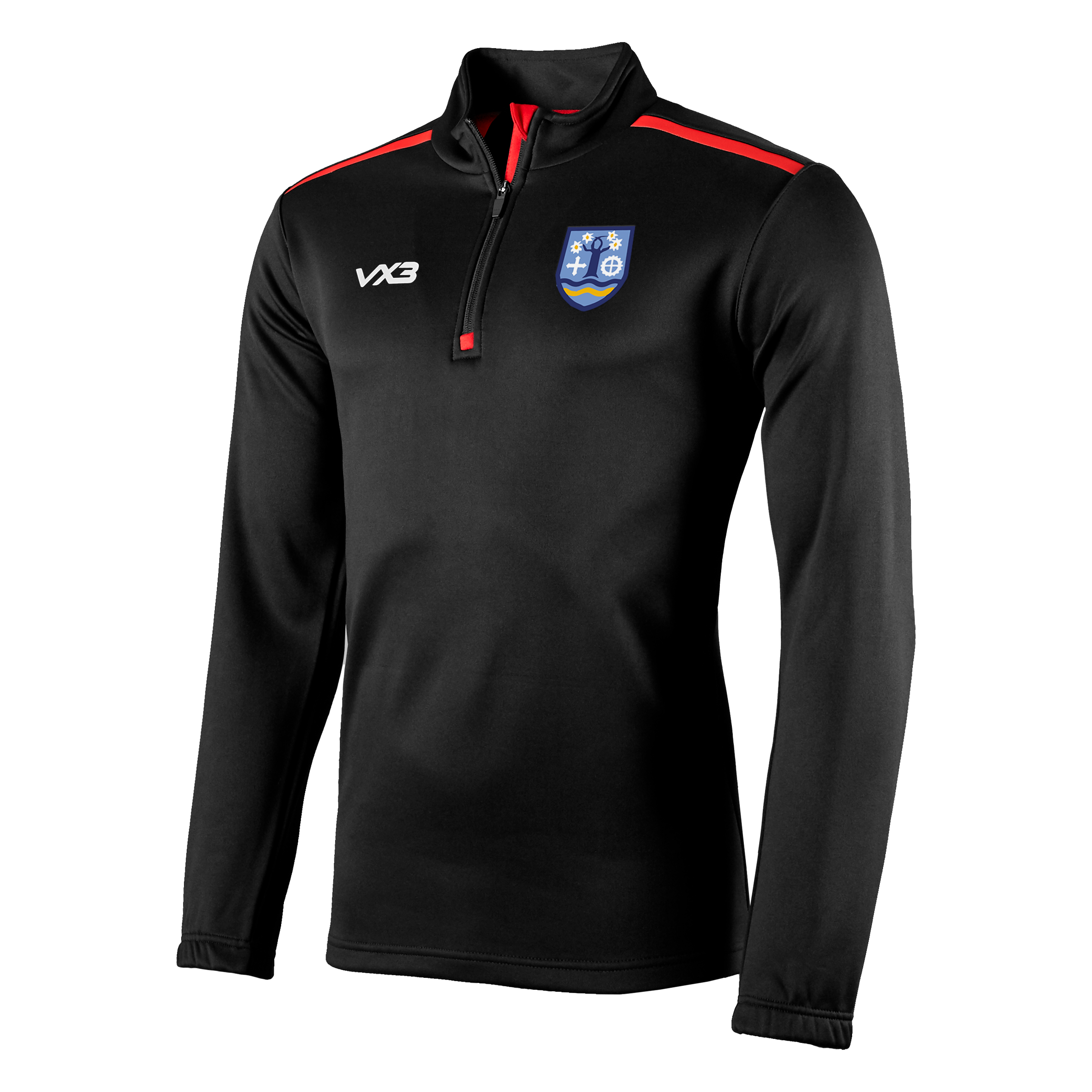 Pershore High School Black Fortis Ladies Quarter Zip Sweat