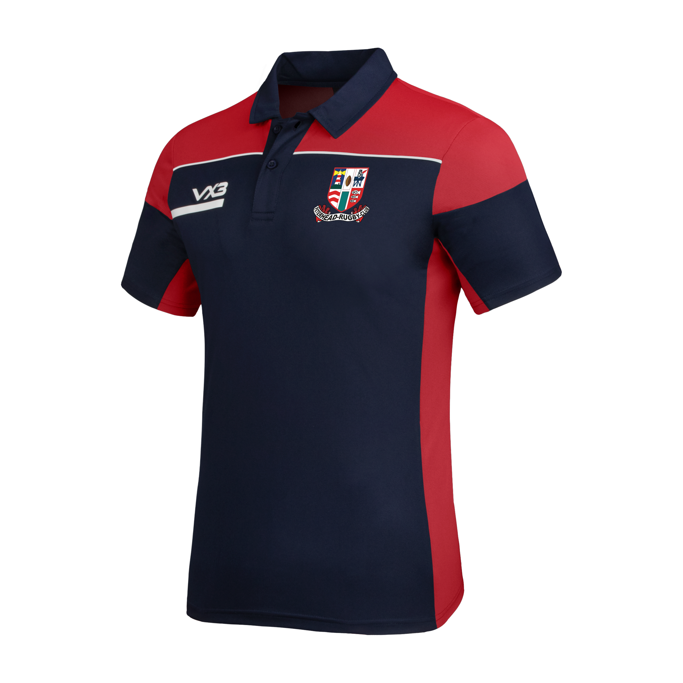Peterhead Rugby Club Opus Polo - Navy Red