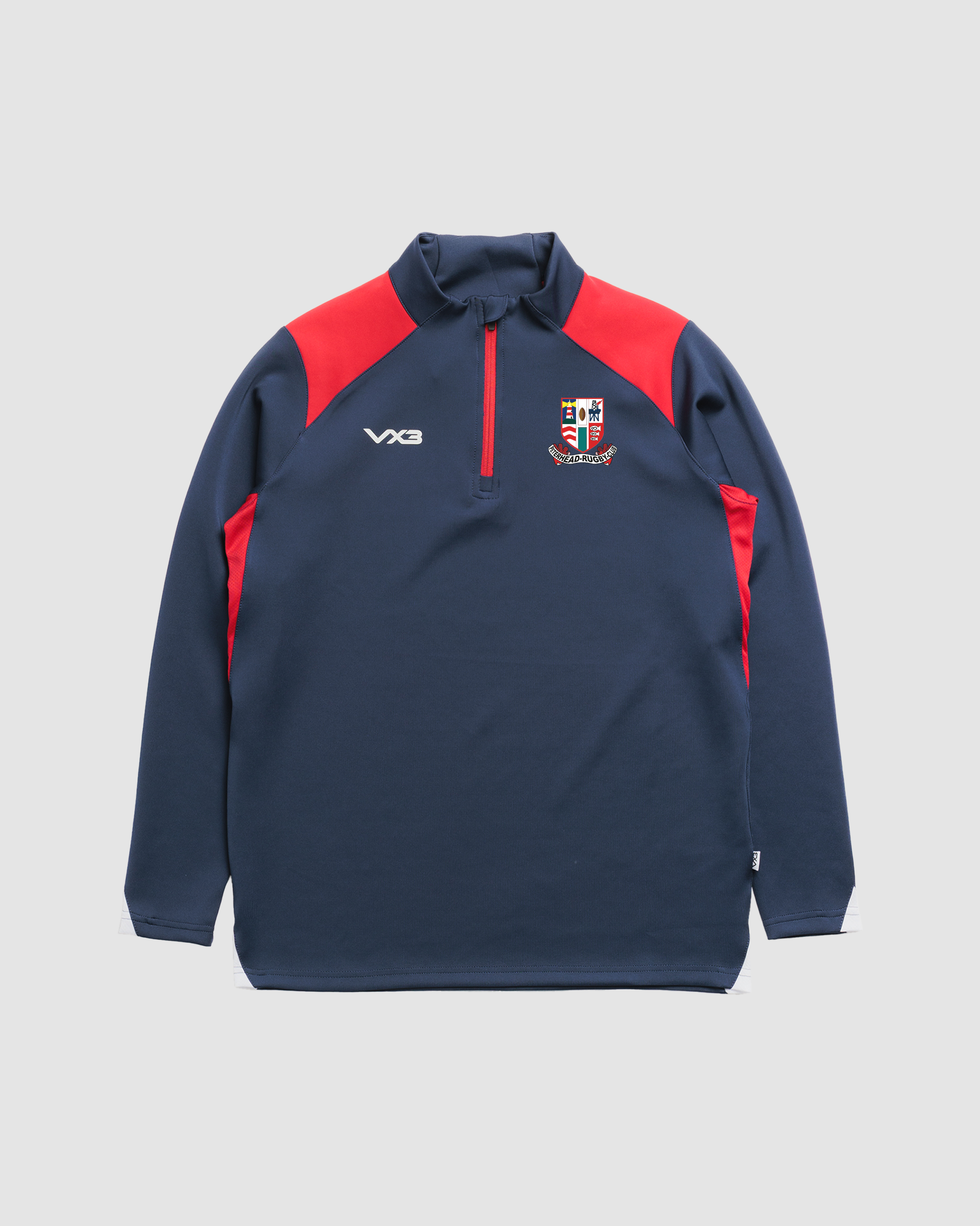 Peterhead Rugby Club Vertex Quarter Zip - Navy Red White