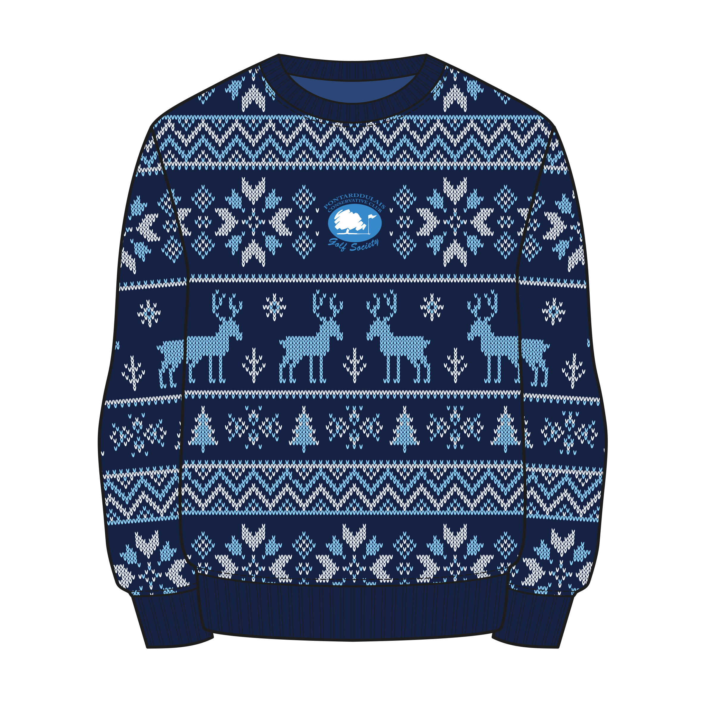 Pontarddulais Con Golf  Society Christmas Jumper
