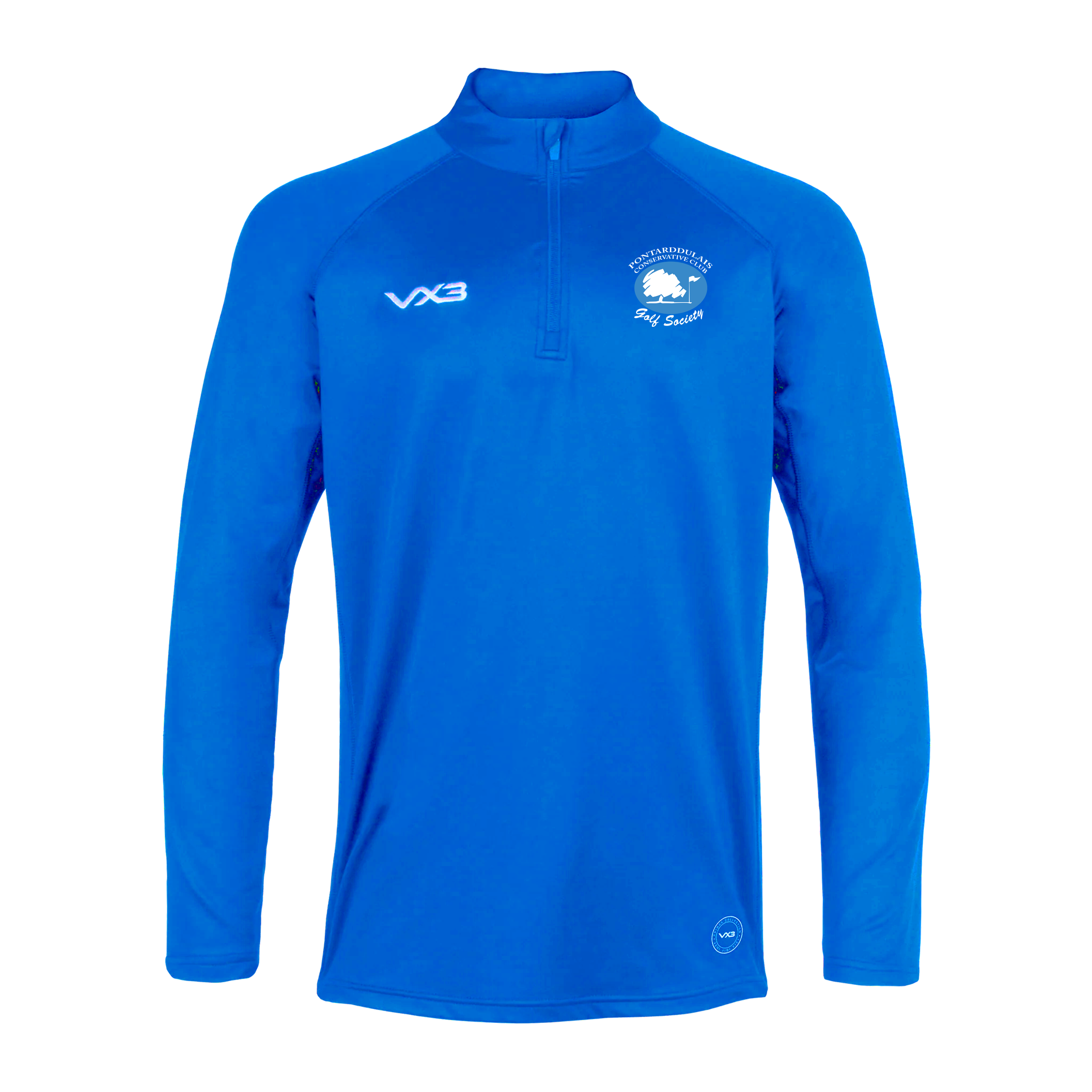Pontarddulais Con Golf  Society Primus Quarter Zip Royal