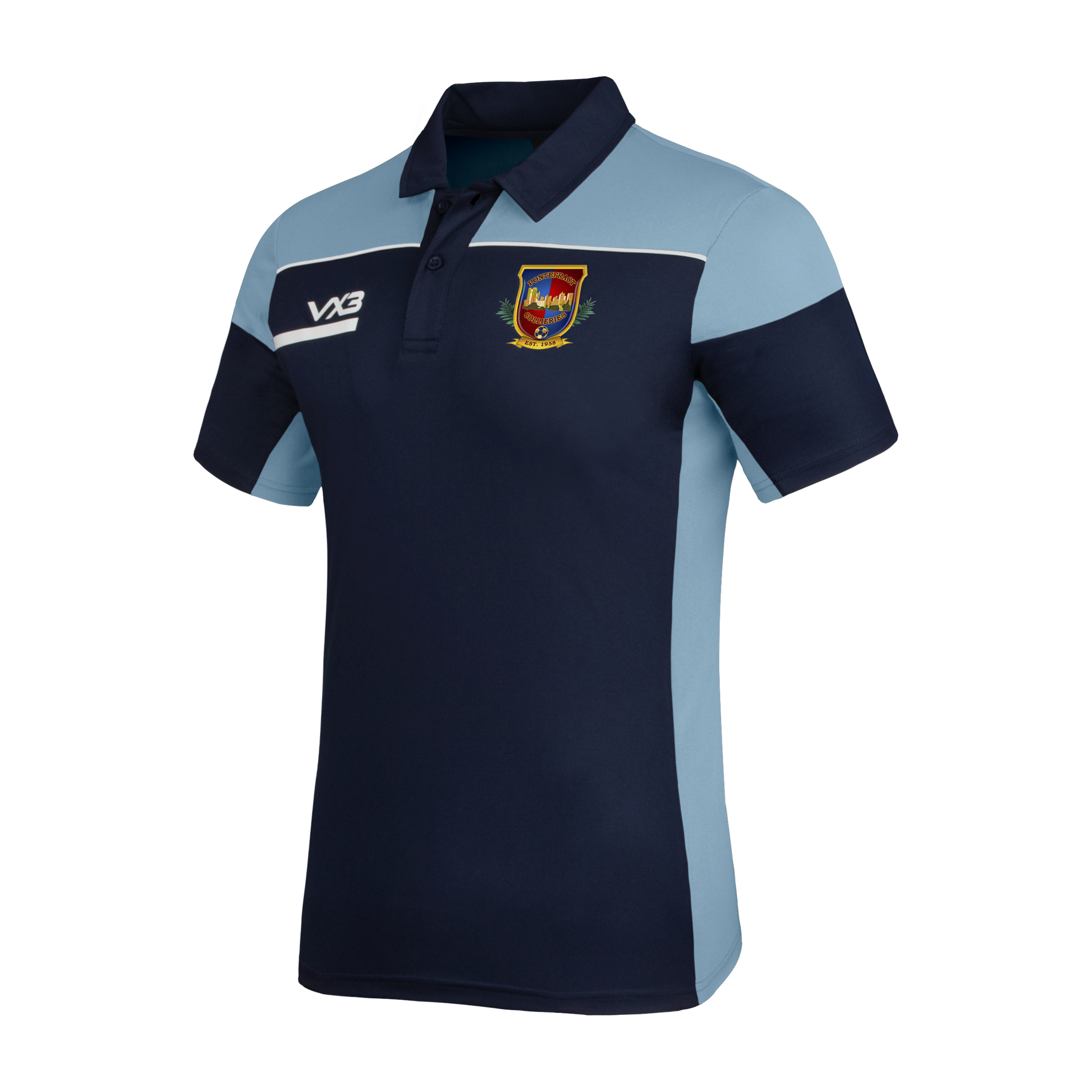 Pontefract Collieries FC Opus Polo - Navy Sky