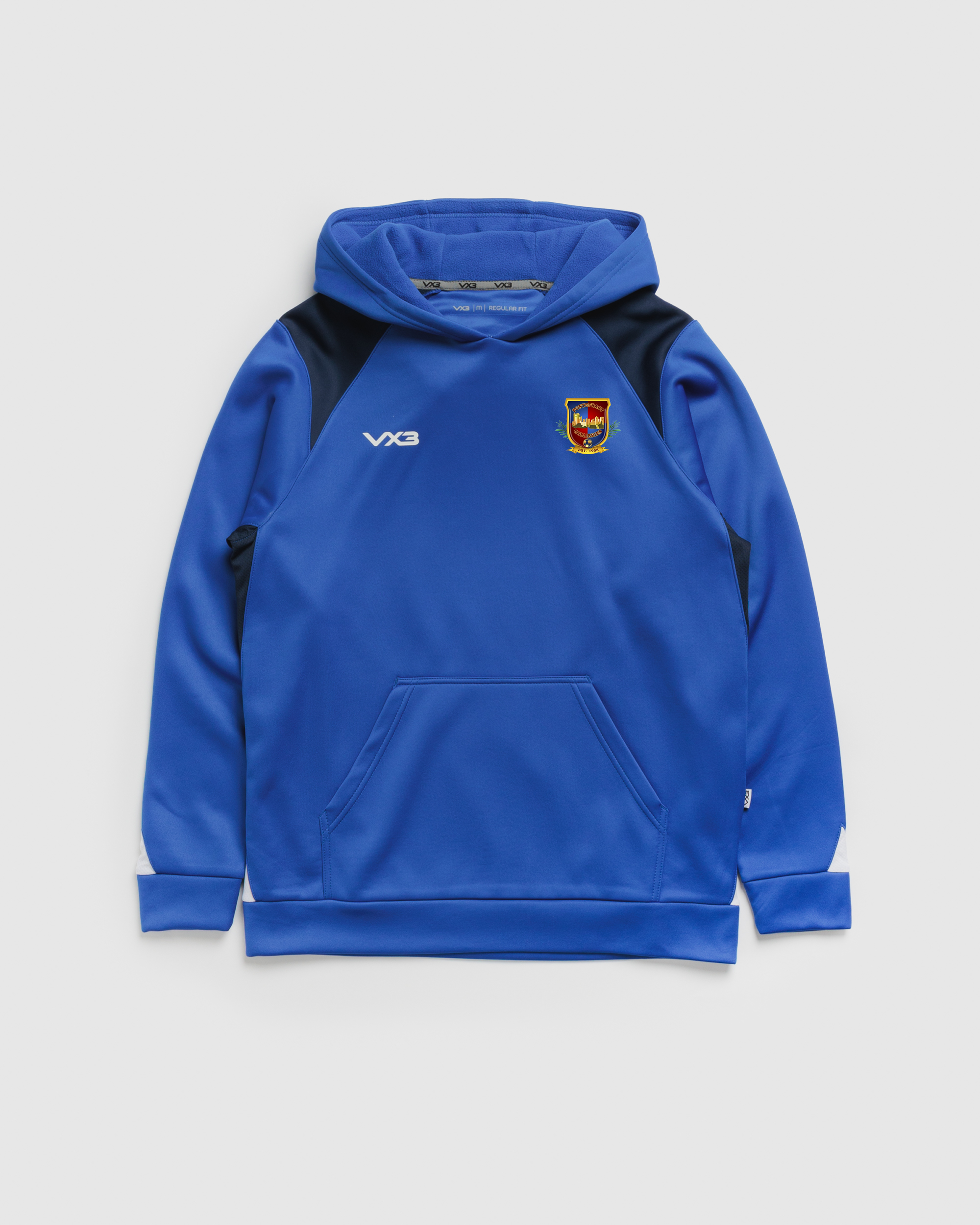 Pontefract Collieries FC Vertex Hoodie -Royal/Navy/White