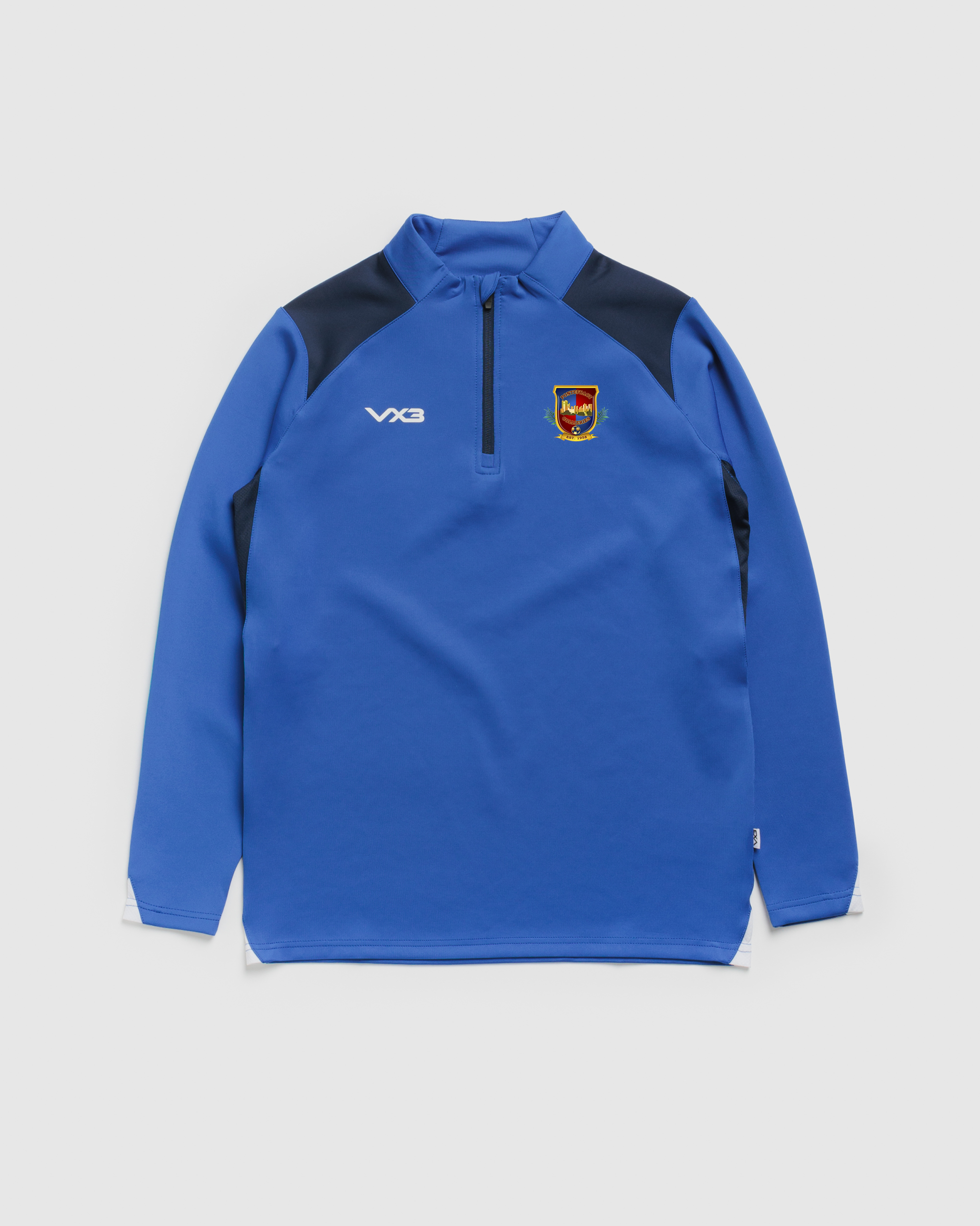 Pontefract Collieries FC Vertex Quarter Zip -Royal Navy