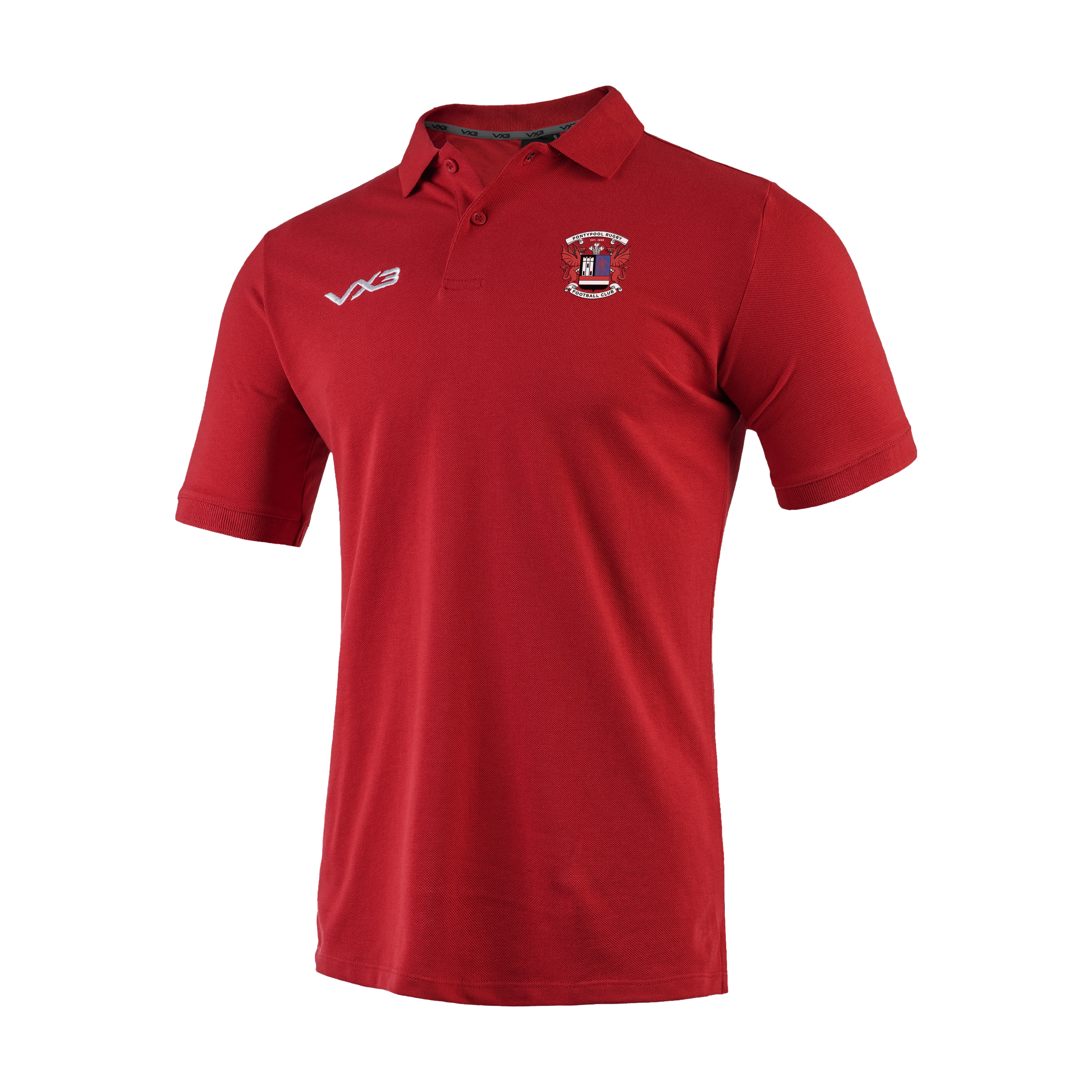 Pontypool RFC Primus Polo Shirt Red