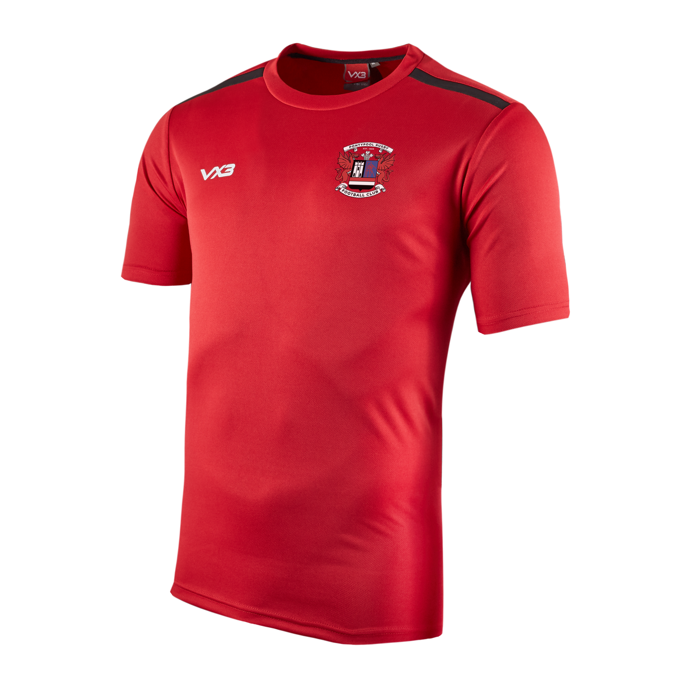 Pontypool RFC Red Fortis Youth Tee