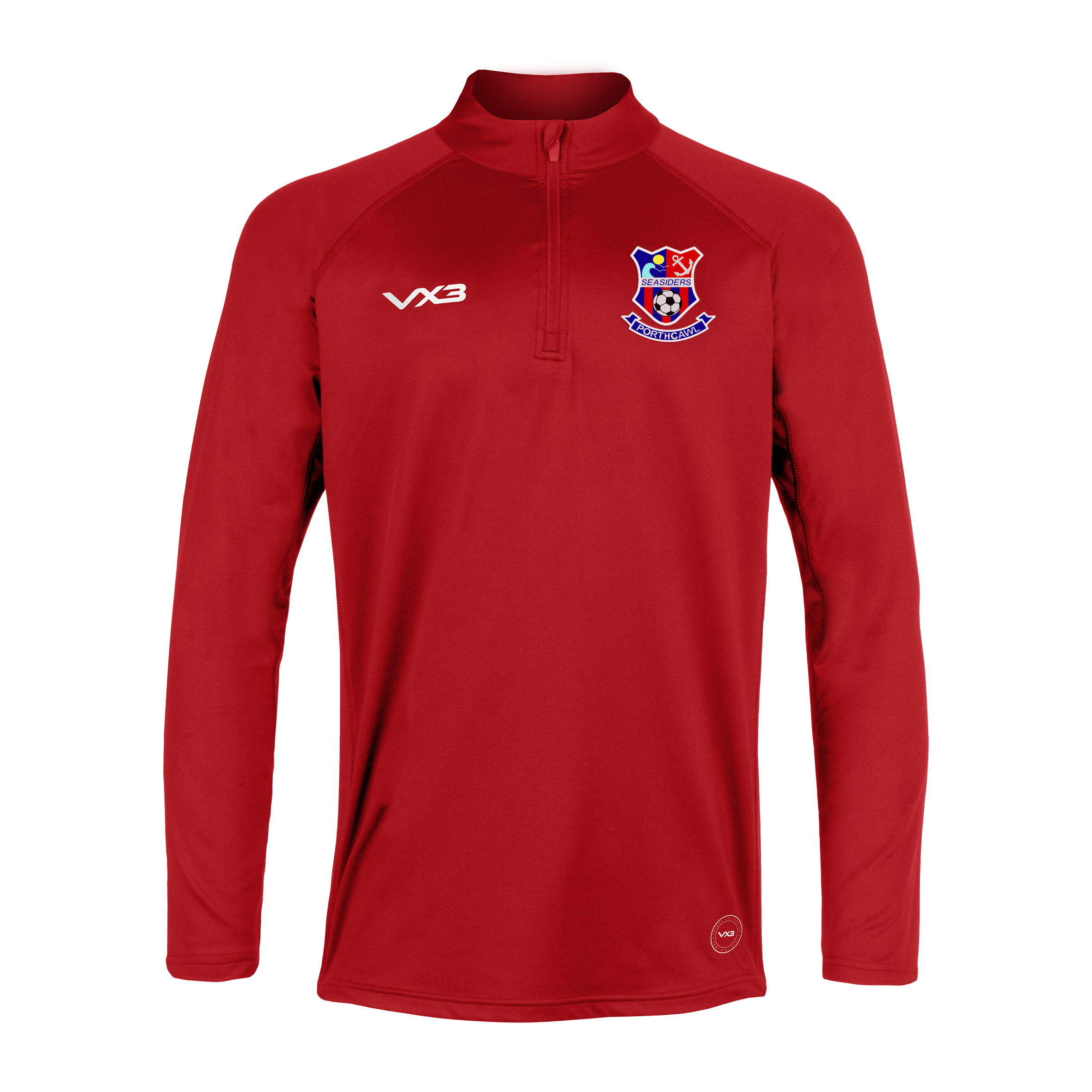 Porthcawl Town AFC Primus Youth Quarter Zip Red