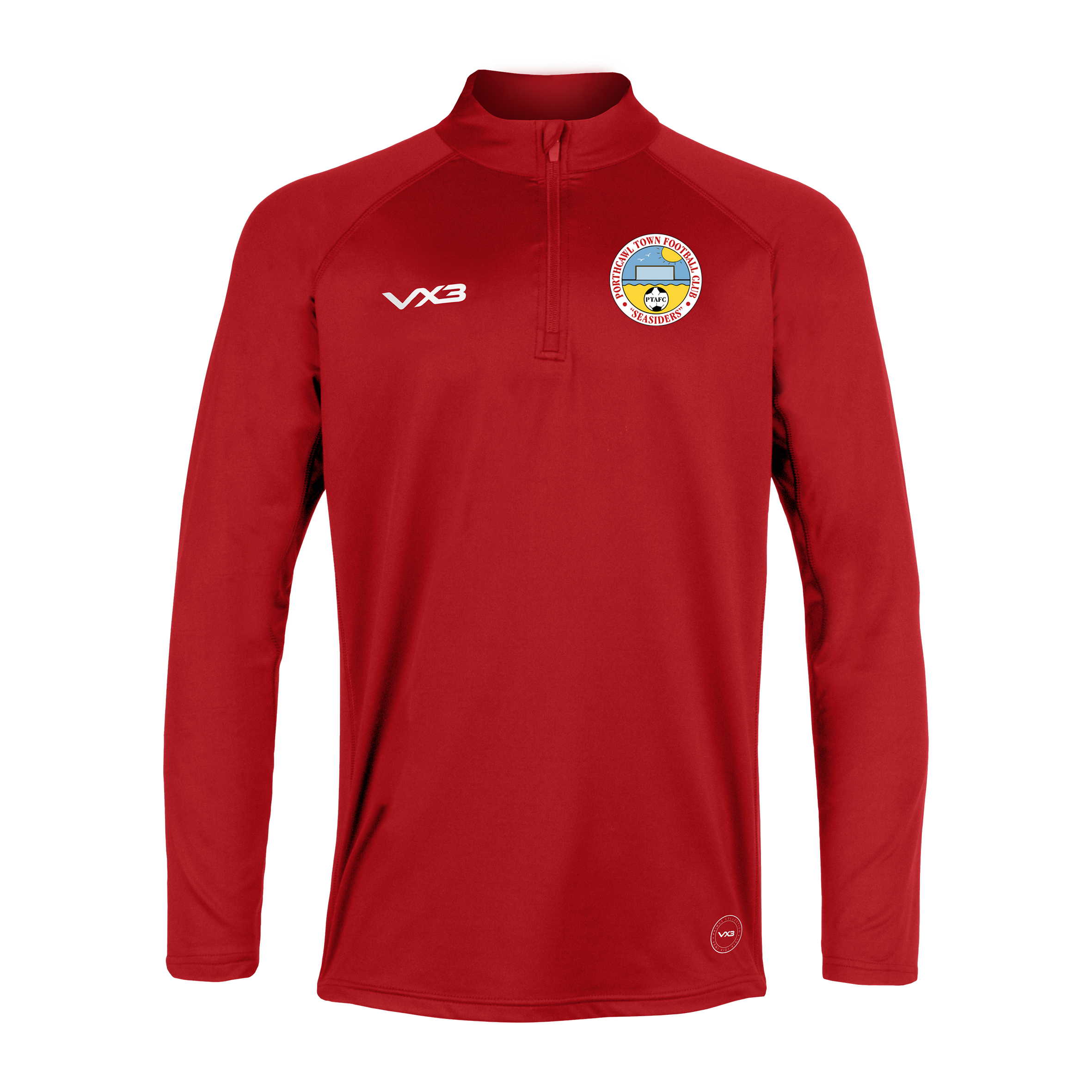 Porthcawl Town FC Seniors Primus Quarter Zip Red