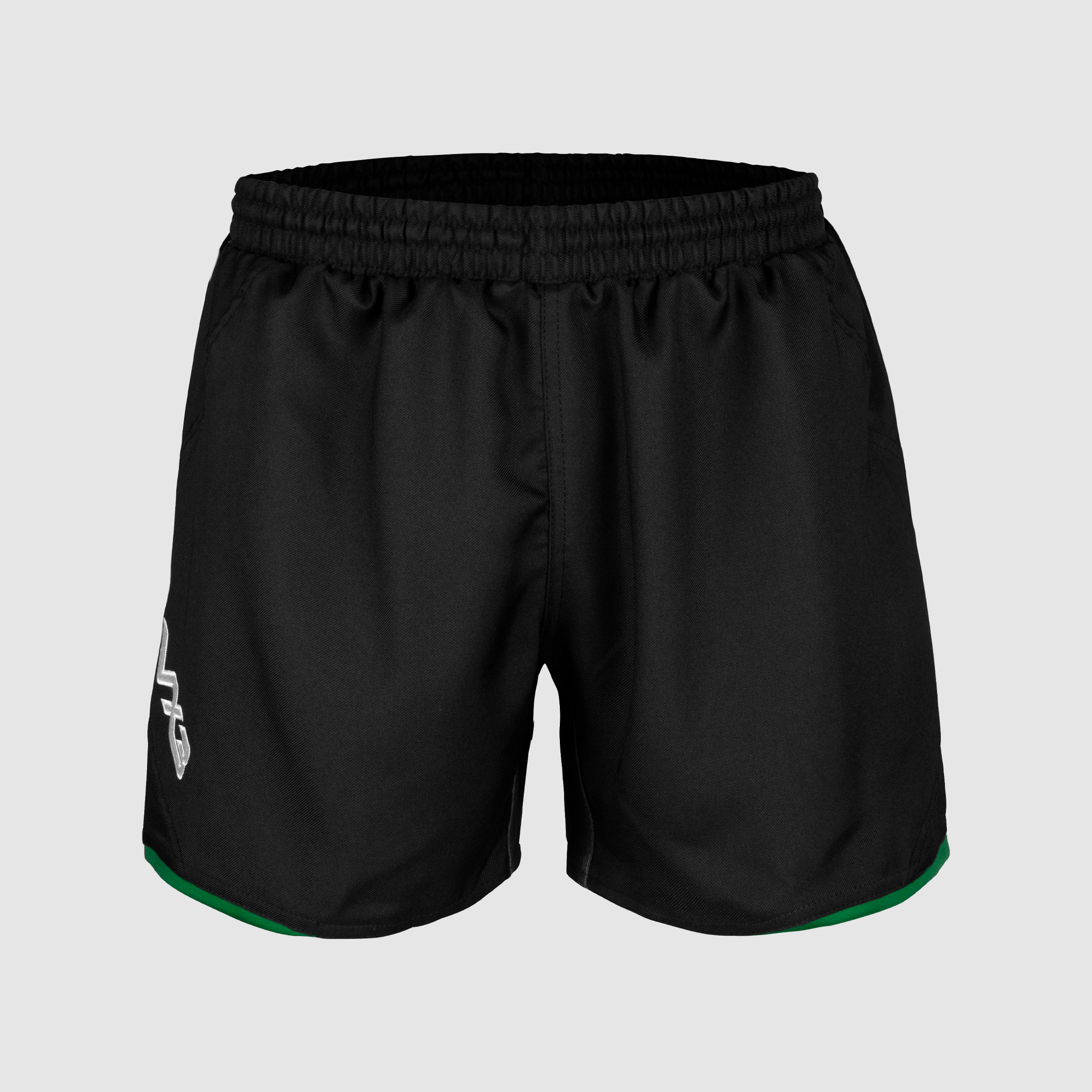 Prima Youth Rugby Shorts Black/Emerald