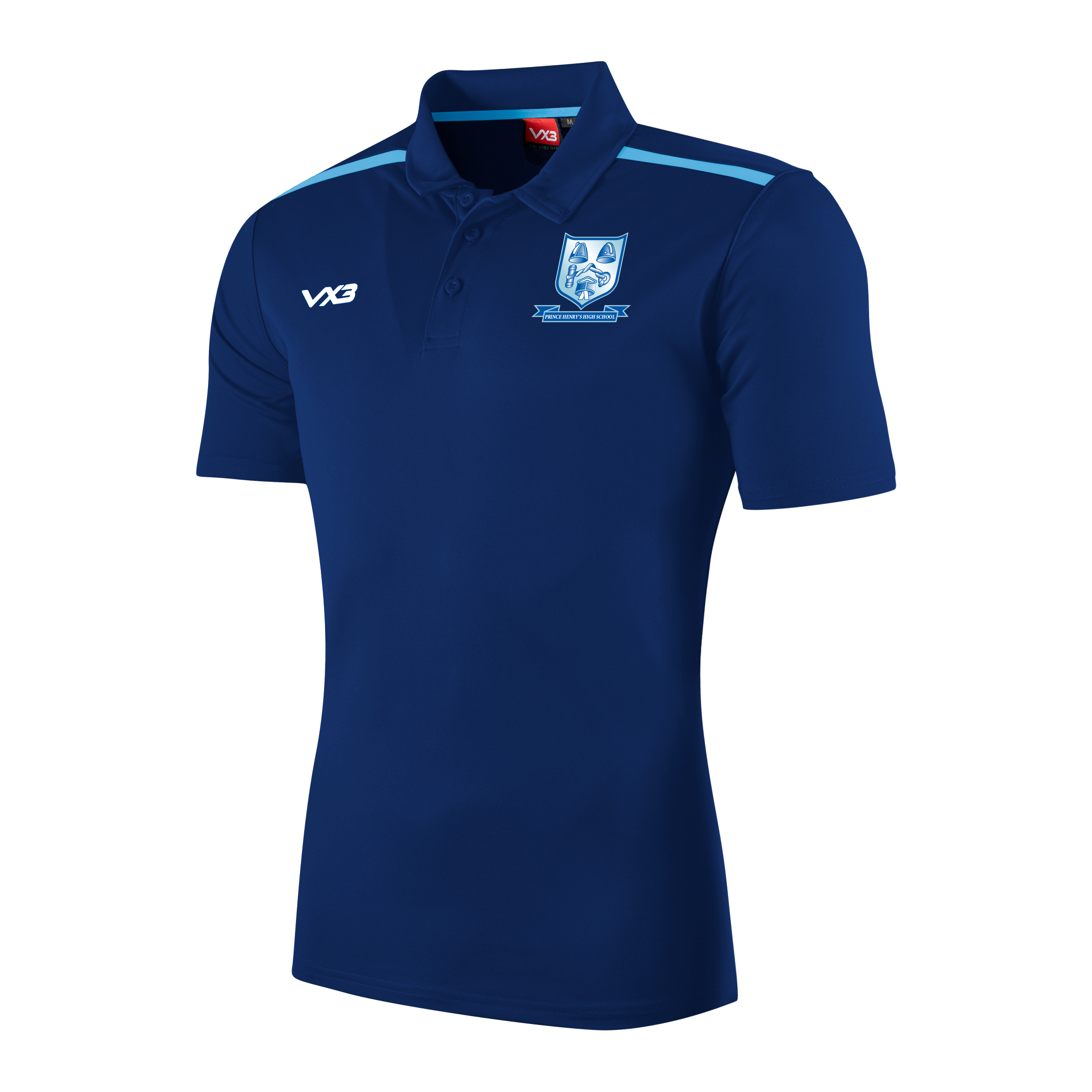 Prince Henry's High School Fortis Youth Polo Navy