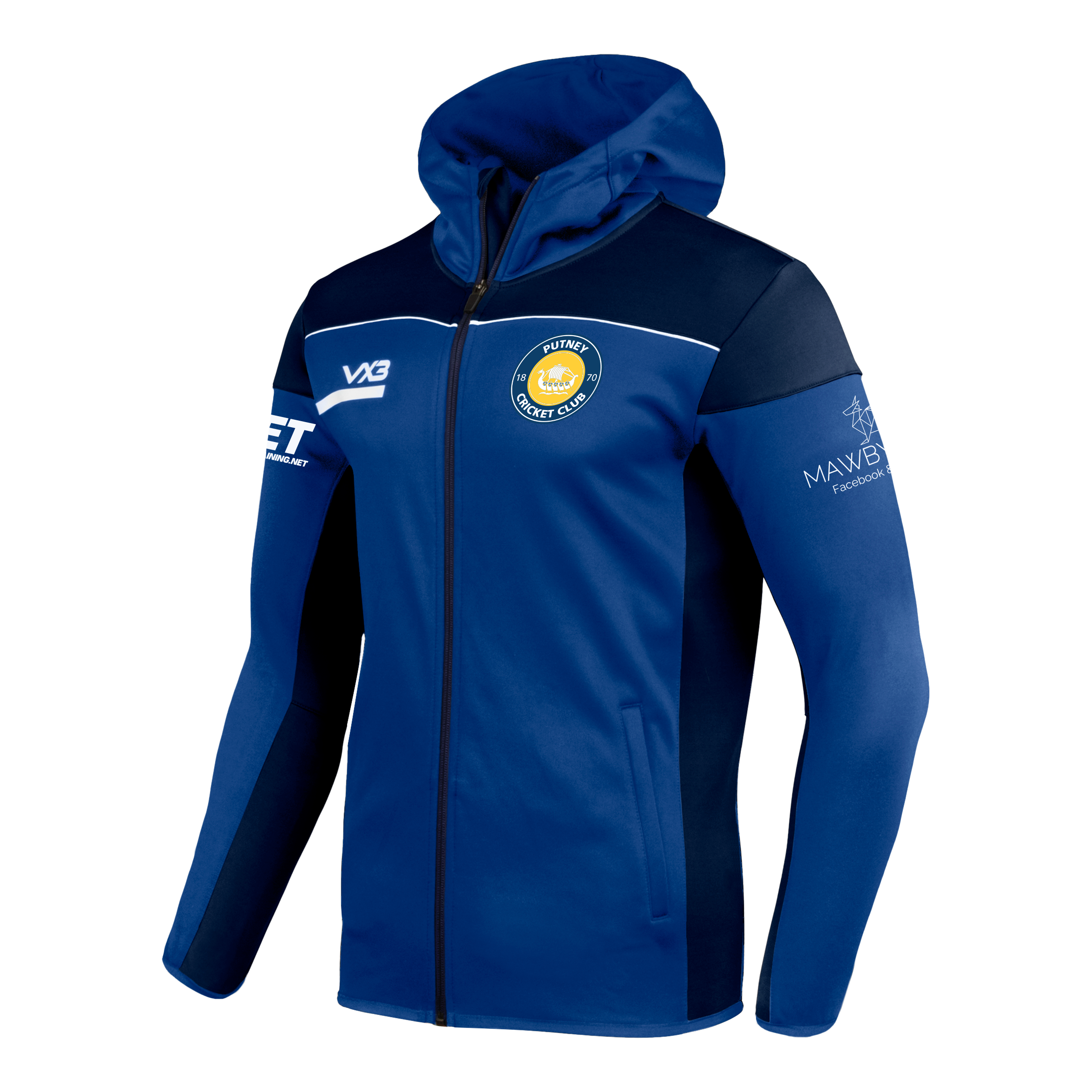 Putney Cricket Club Opus Zoodie - Royal Navy