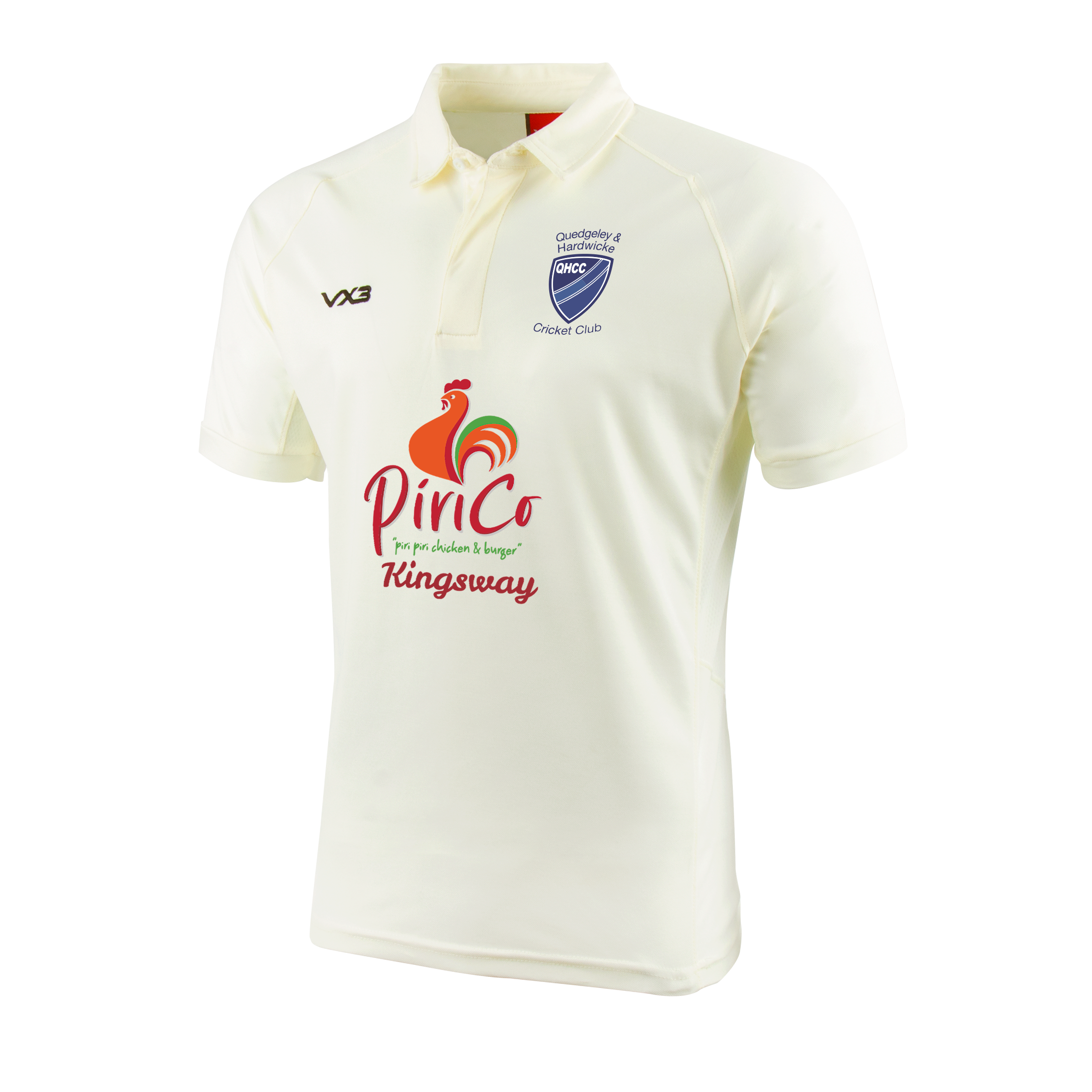 Quedgeley & Hardwicke Cricket Club  Short Sleeve Shirt