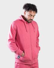 REGEN Men's Zip Up Hoodie Dusty Pink