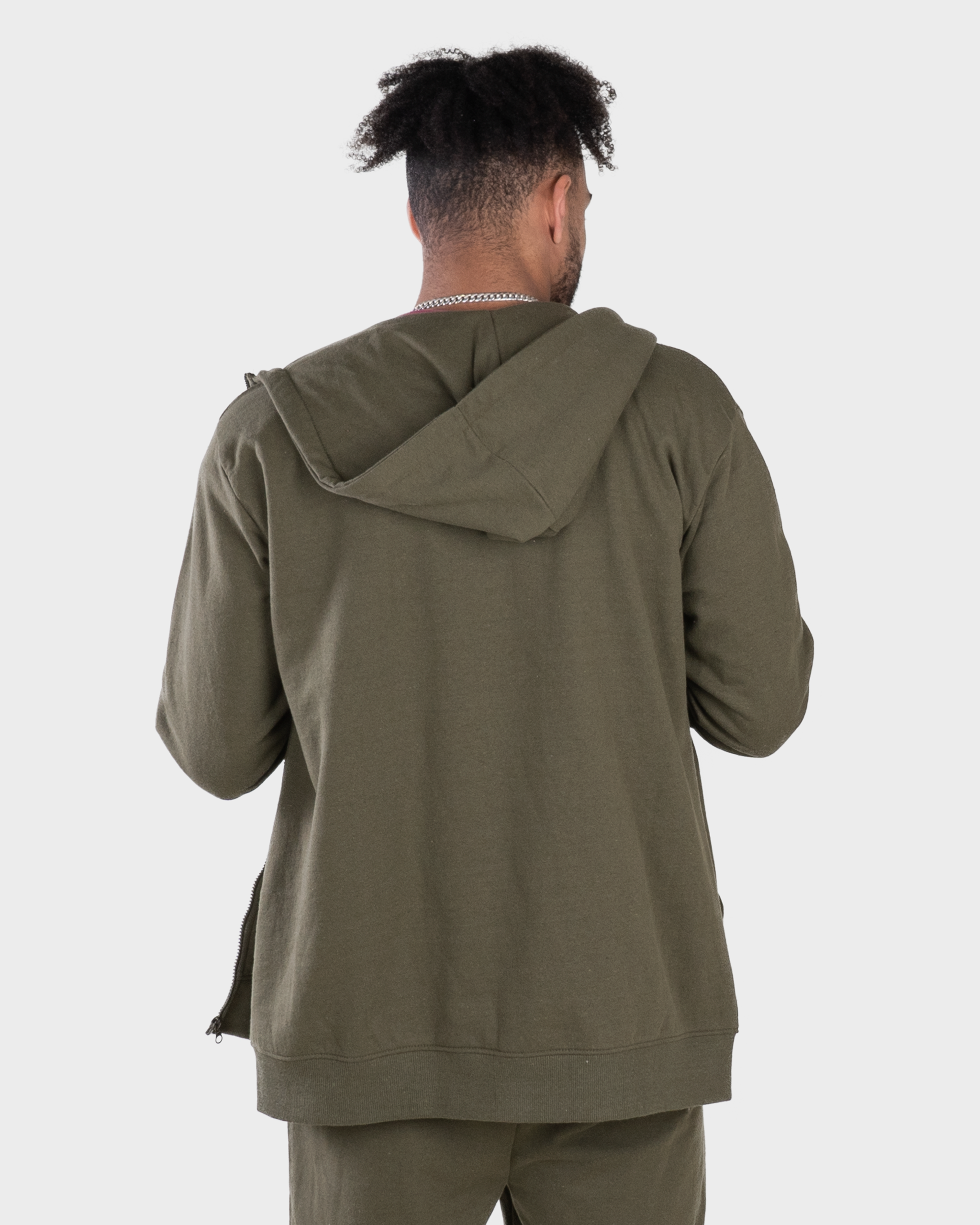 REGEN Men's Zip Up Hoodie Olive