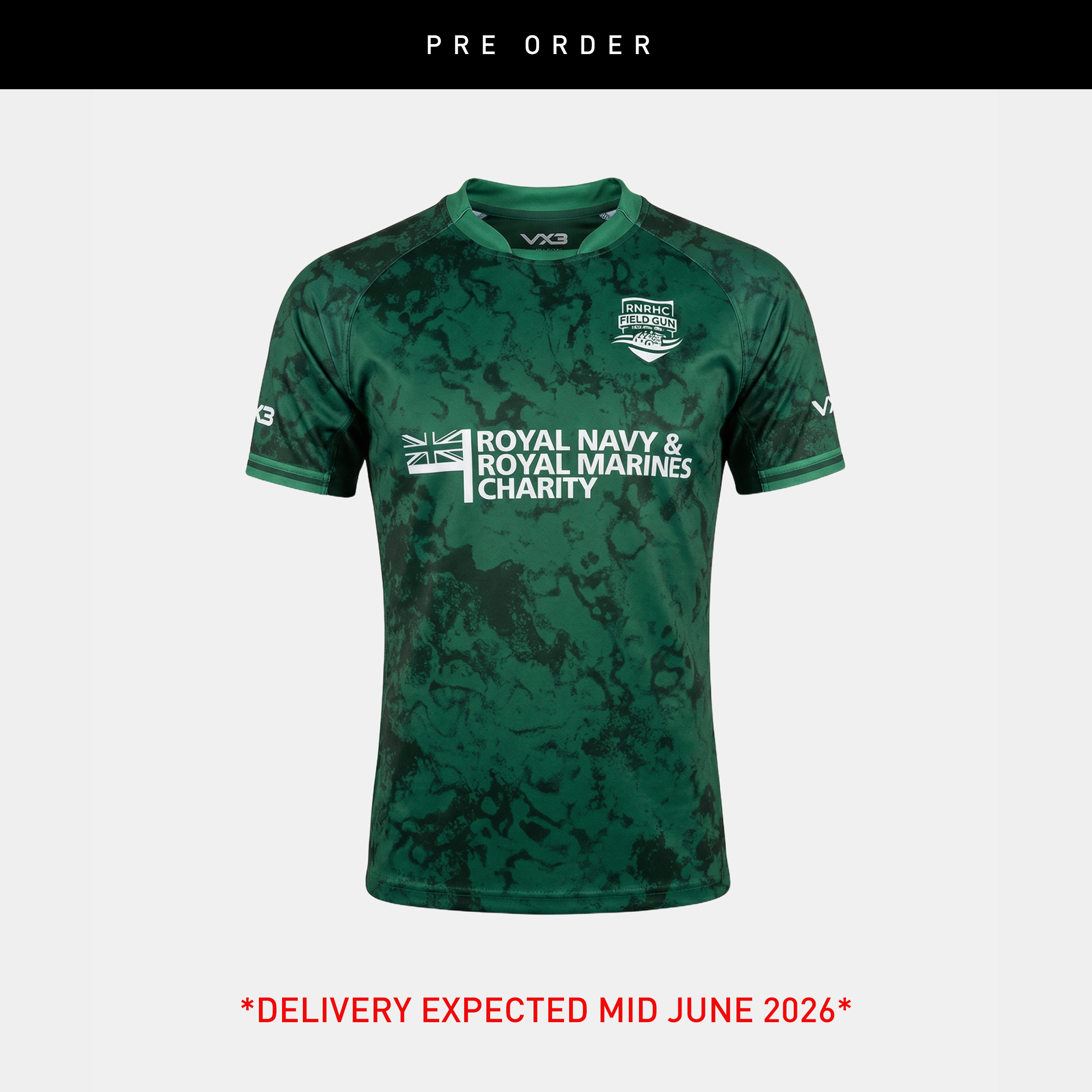 RNRMC Field Gun Competition Green Camo SemiFIT Shirt