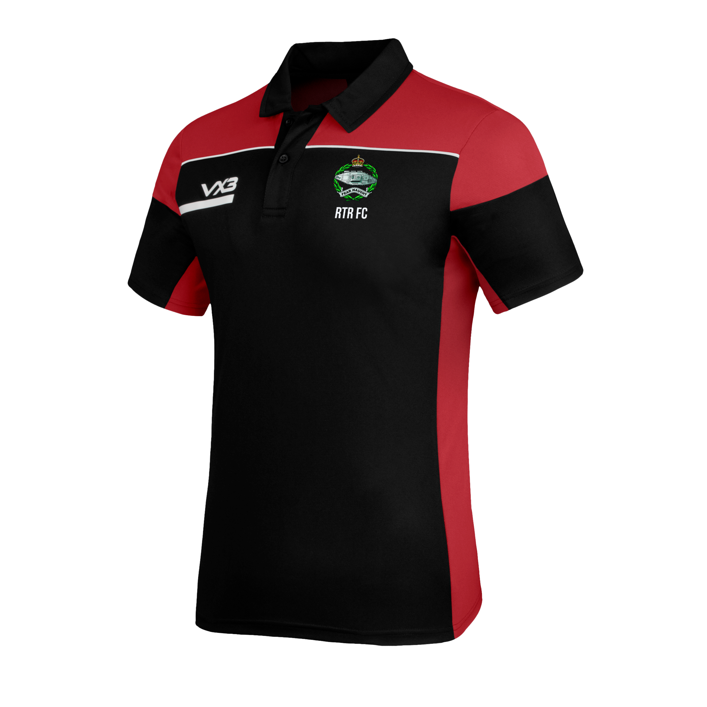 Royal Tank Regiment FC Opus Polo - Black Red