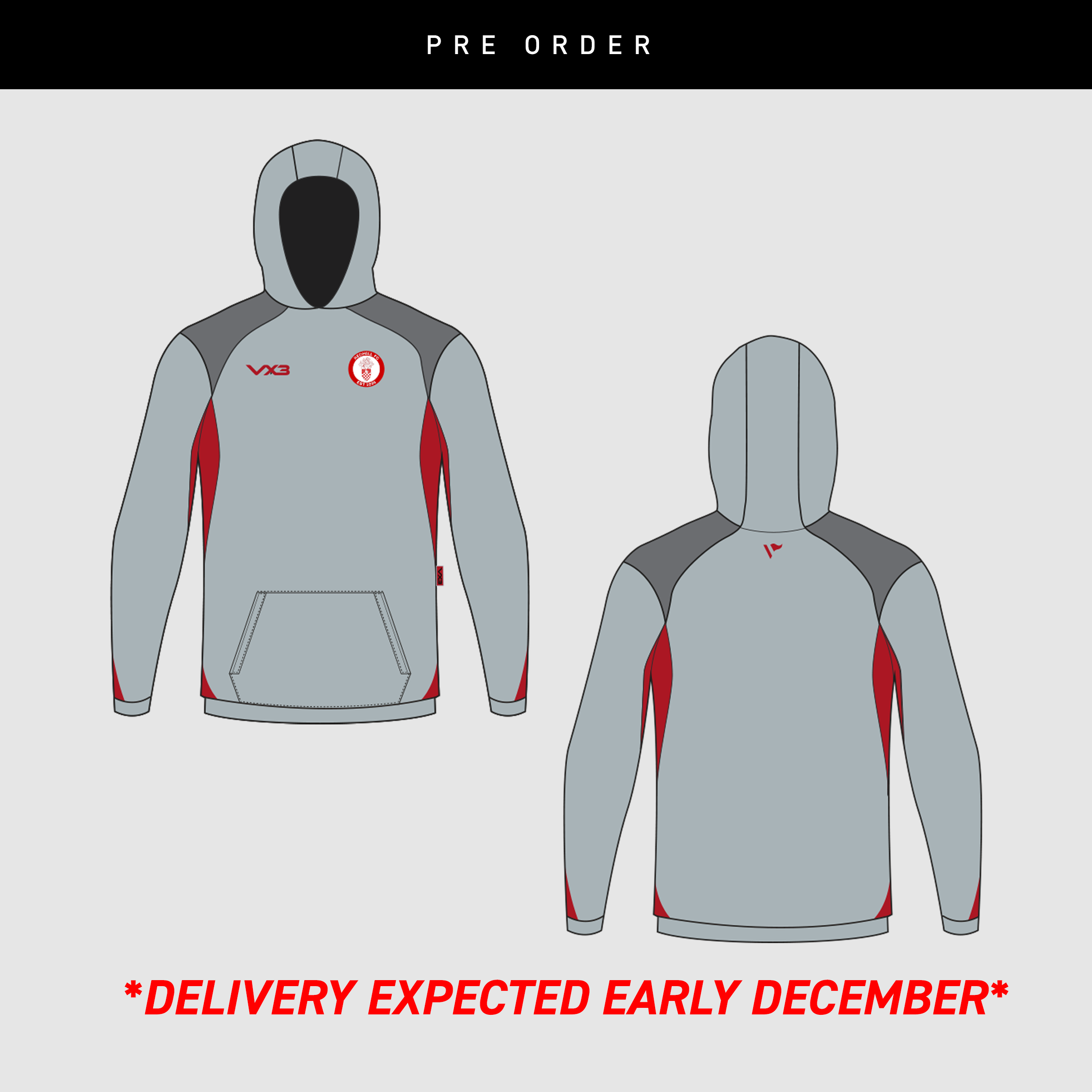 Redhill FC Players 26/27 Ladies Vertex Hoodie