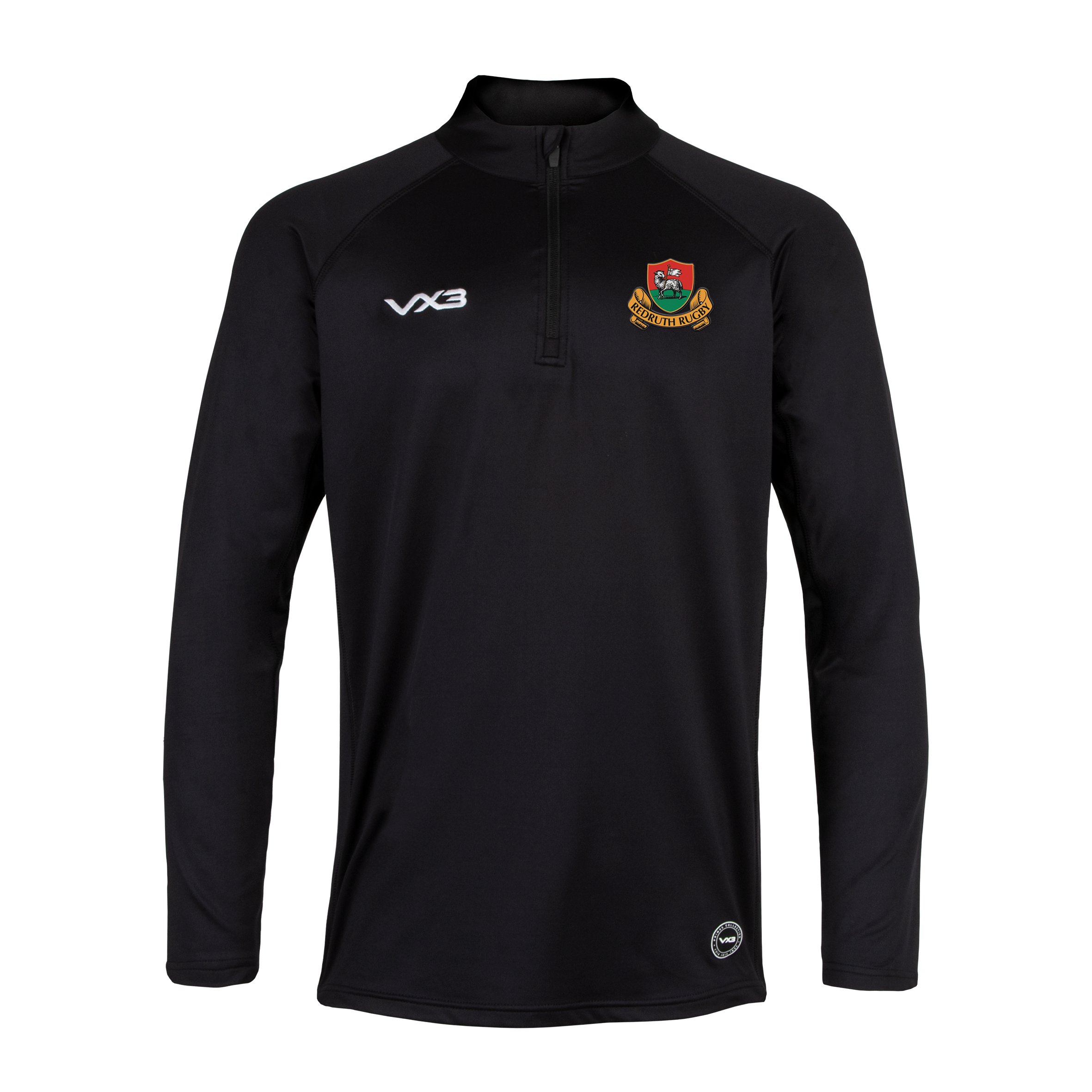 Redruth RFC Black Primus Quarter Zip