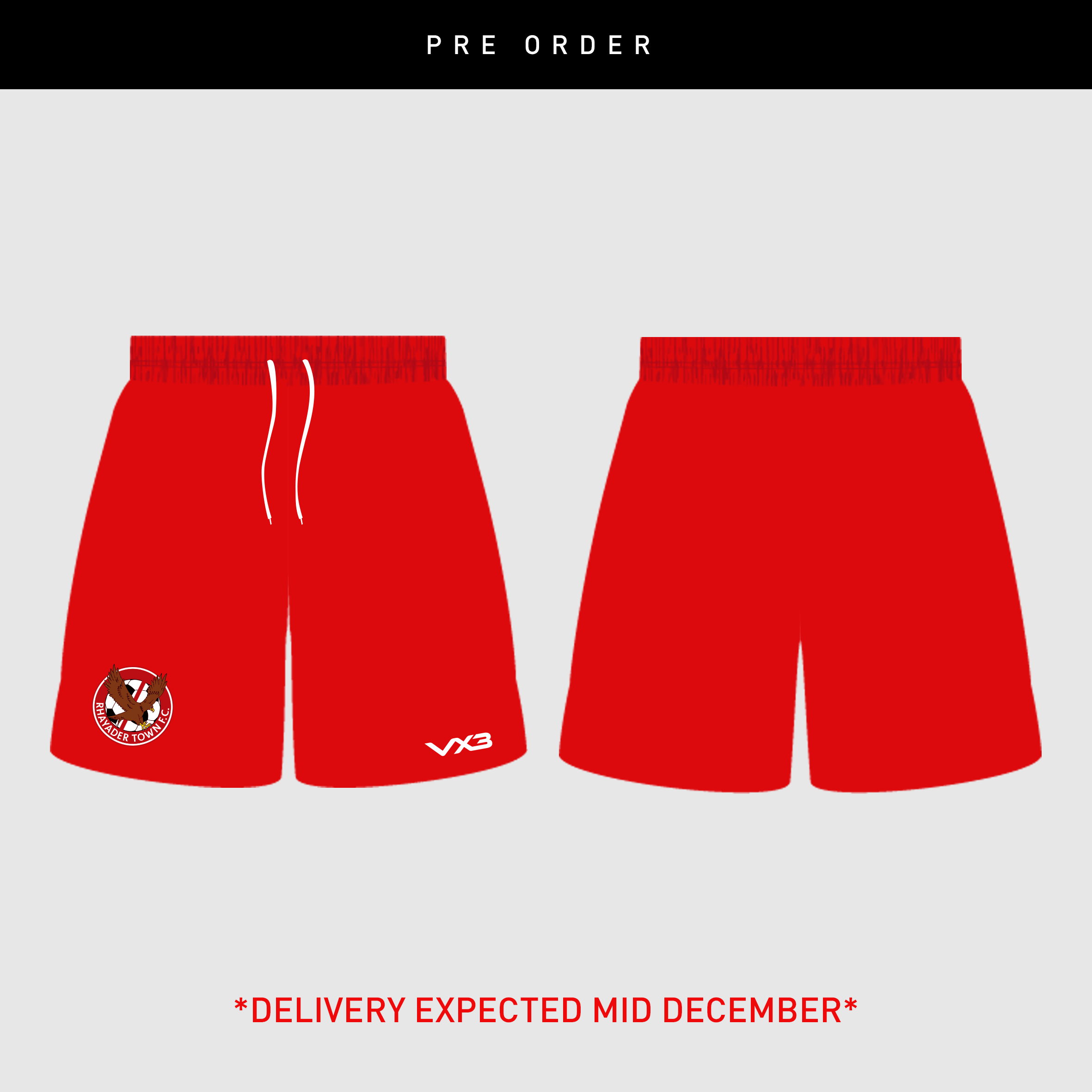 Rhayader Town FC 26/27 Home Elite Playing Shorts