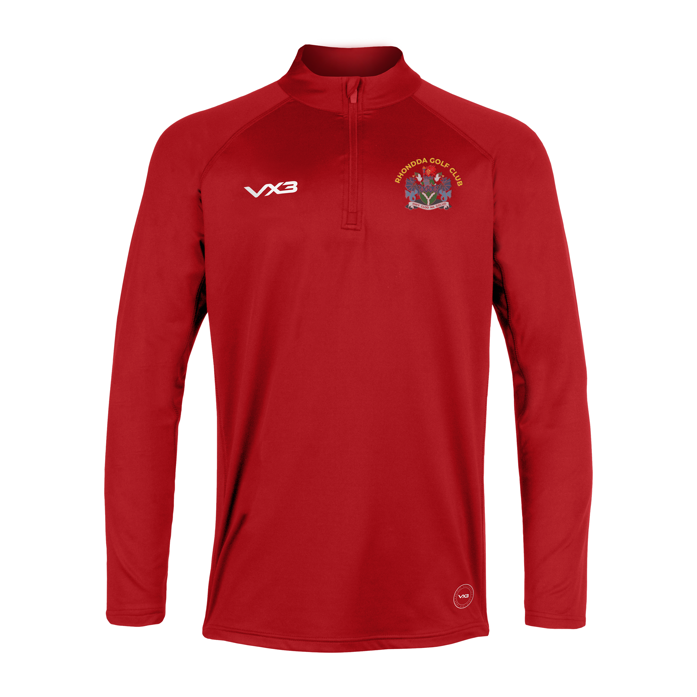 Rhondda Golf Club Primus Youth Quarter Zip Red