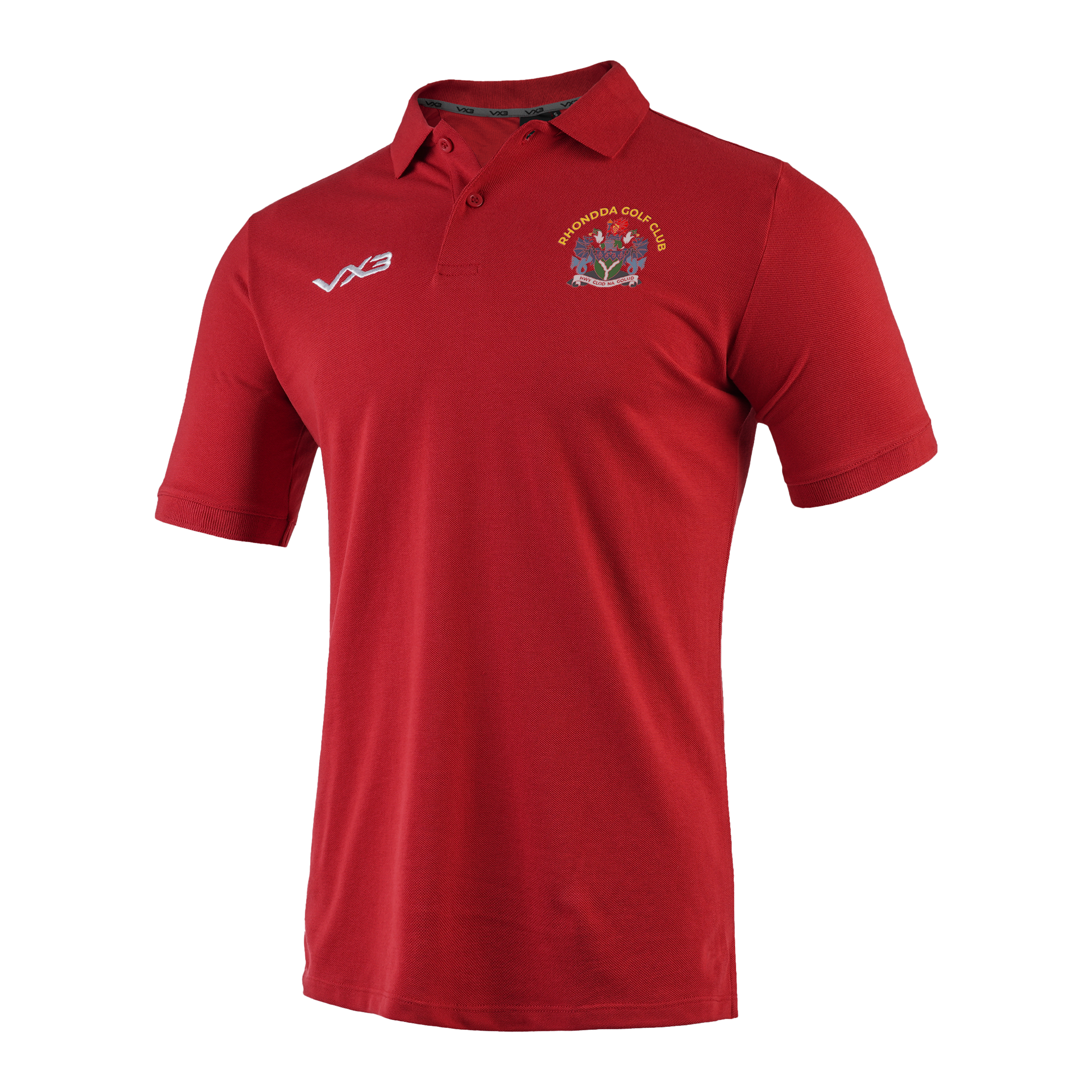 Rhondda Golf Club Red Primus Polo Shirt