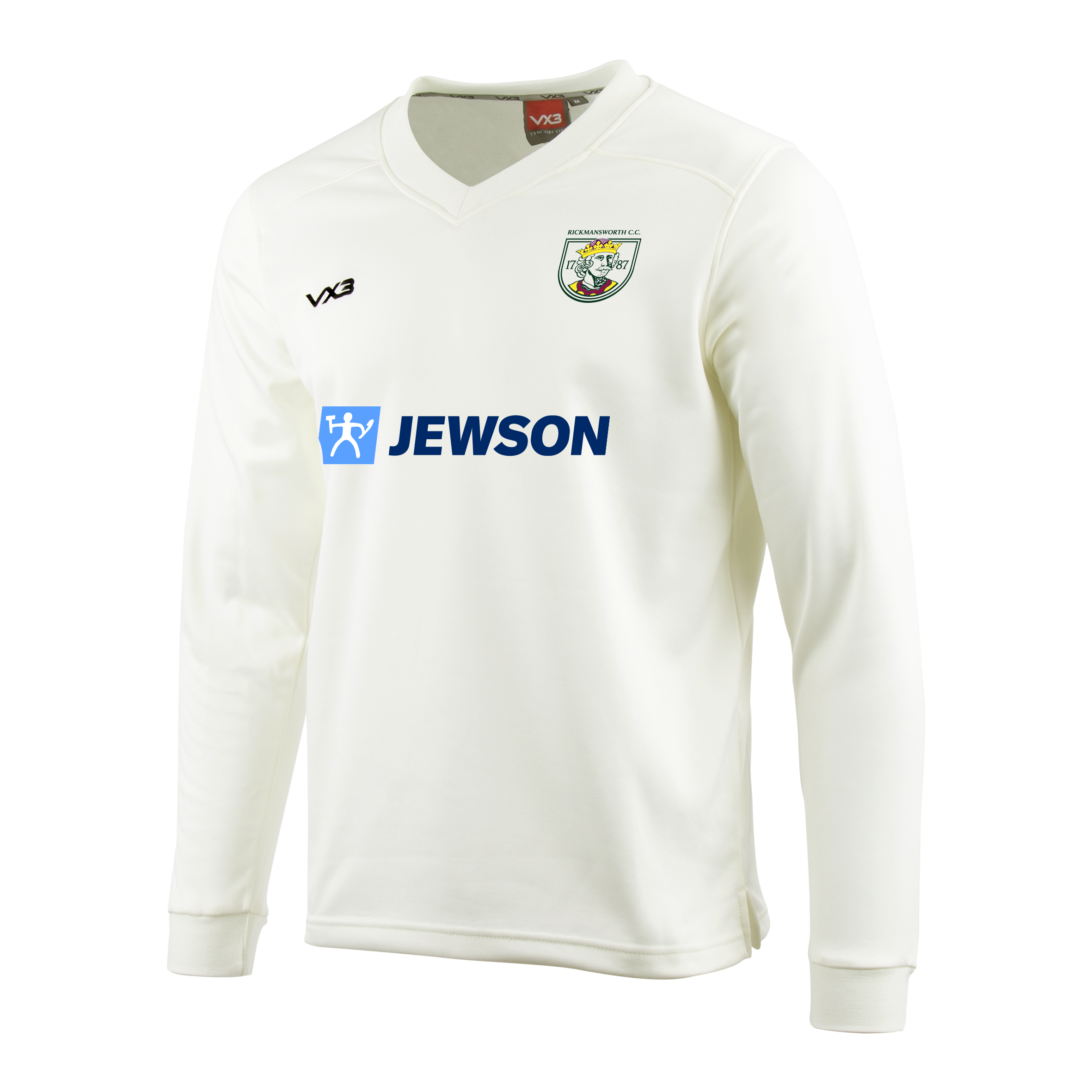 Rickmansworth Cricket Club Cricket Whites Sweatshirt Elite