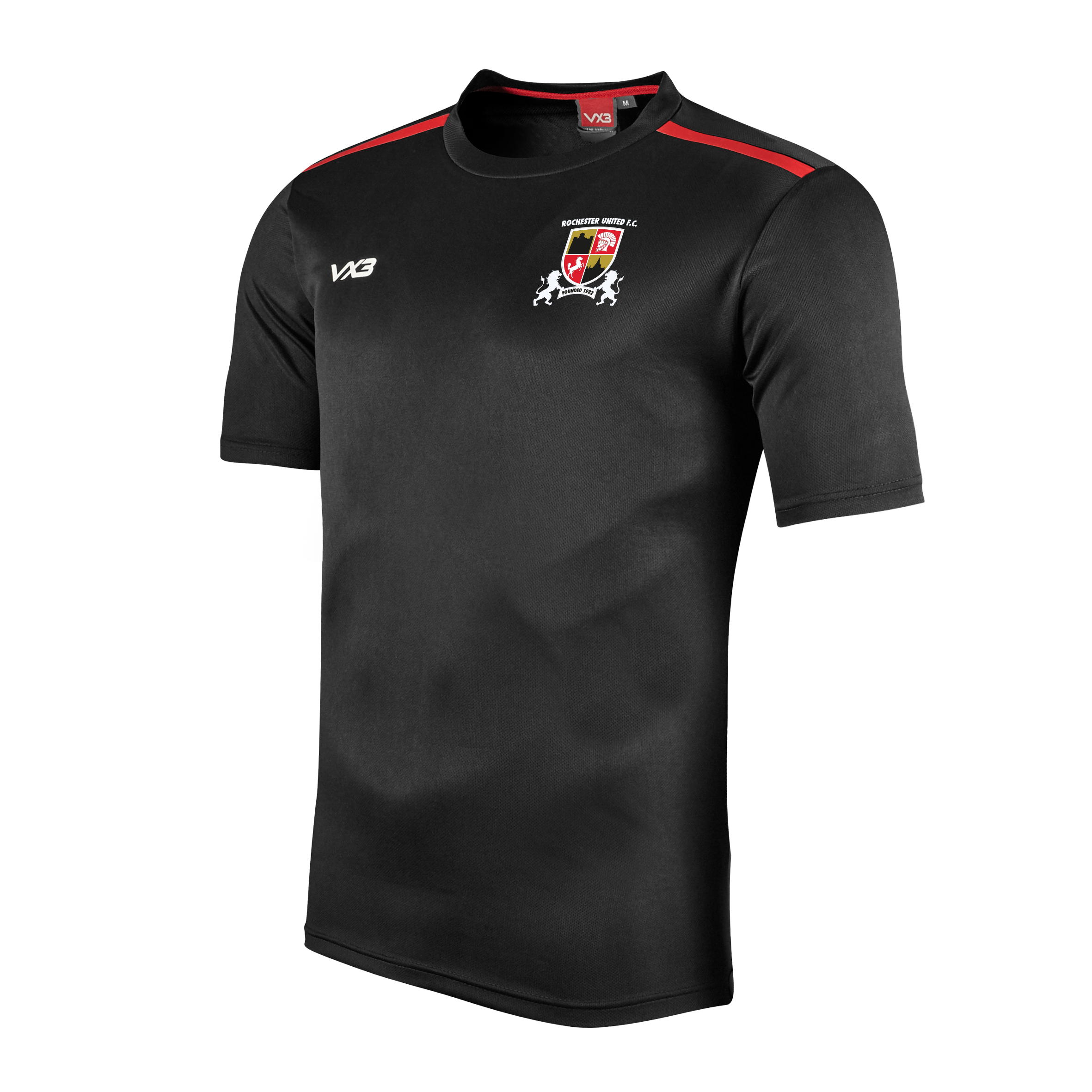 Rochester United FC Fortis Youth Tee Black/Red