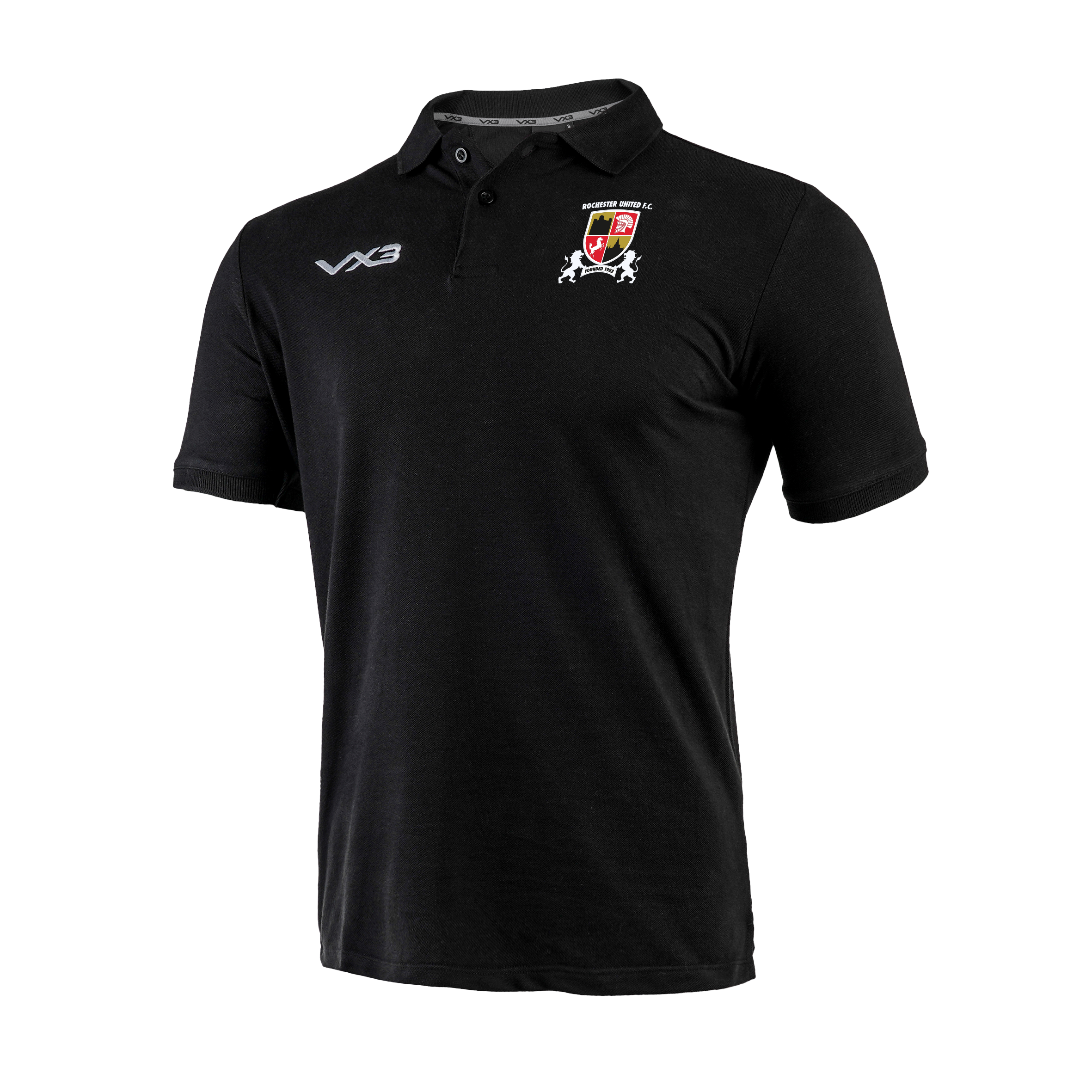 Rochester United FC Primus Polo Shirt Black