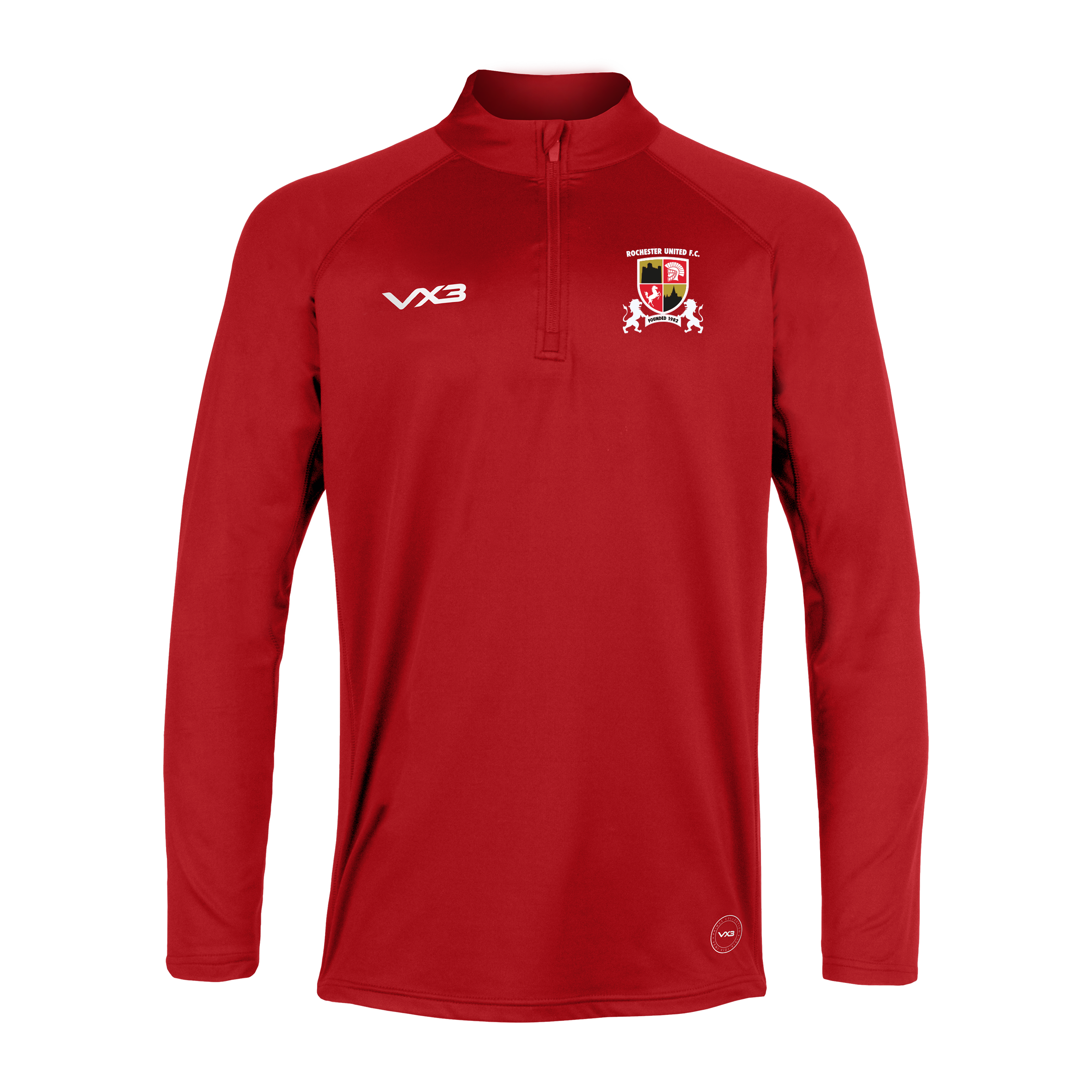 Rochester United FC Primus Youth Quarter Zip Red